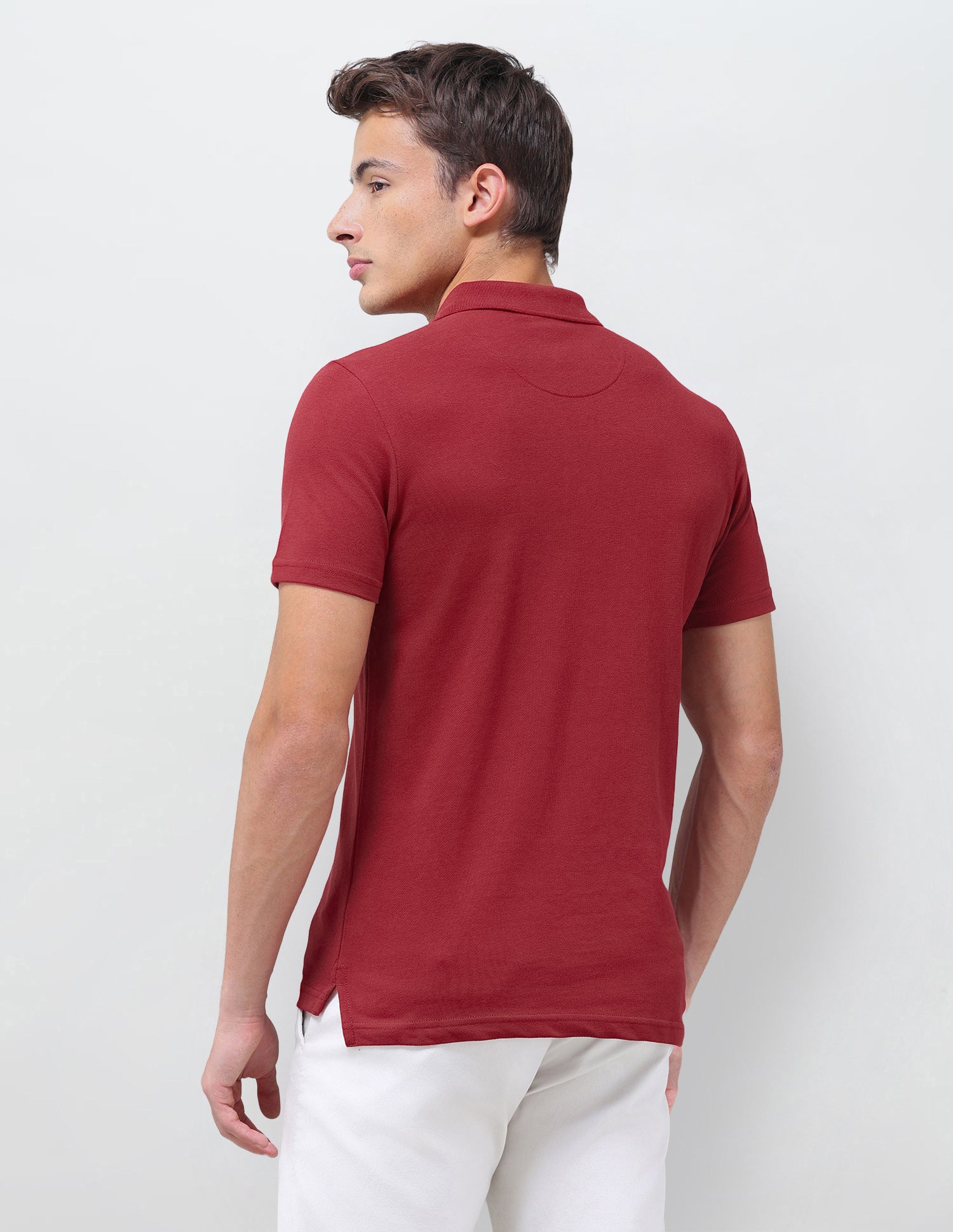 Solid Slim Fit Polo Shirt - Image 5