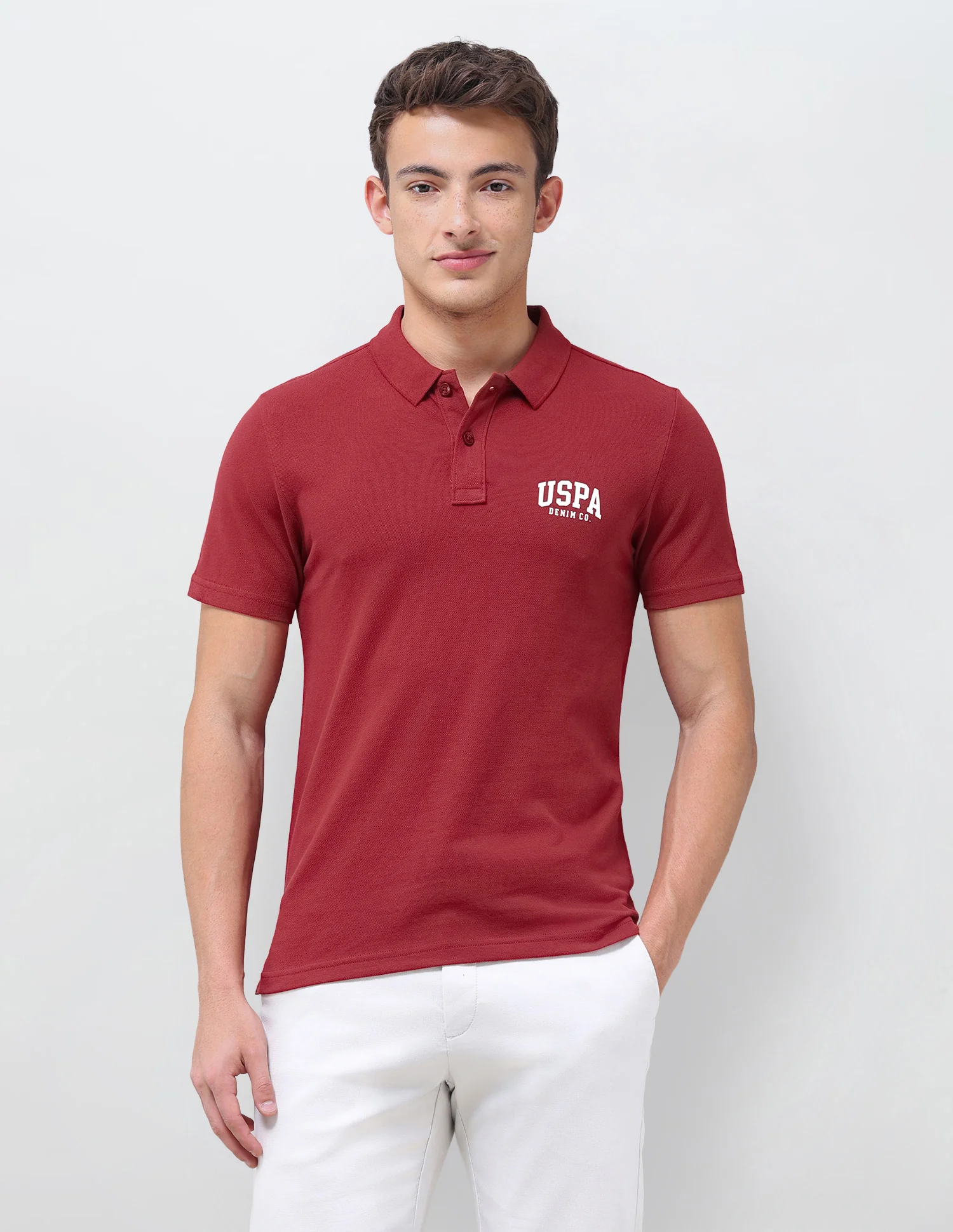 Solid Slim Fit Polo Shirt - Image 6
