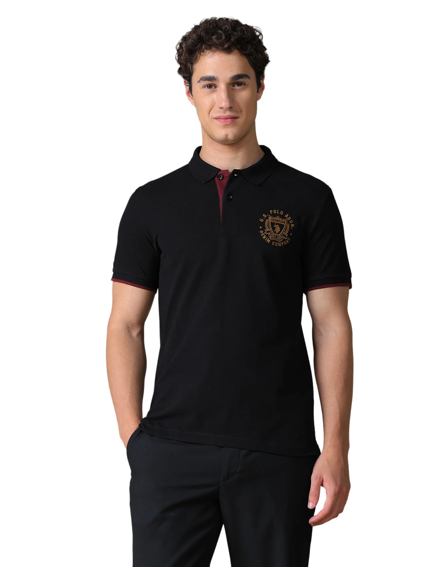 Solid Slim Fit Polo Shirt - Image 10