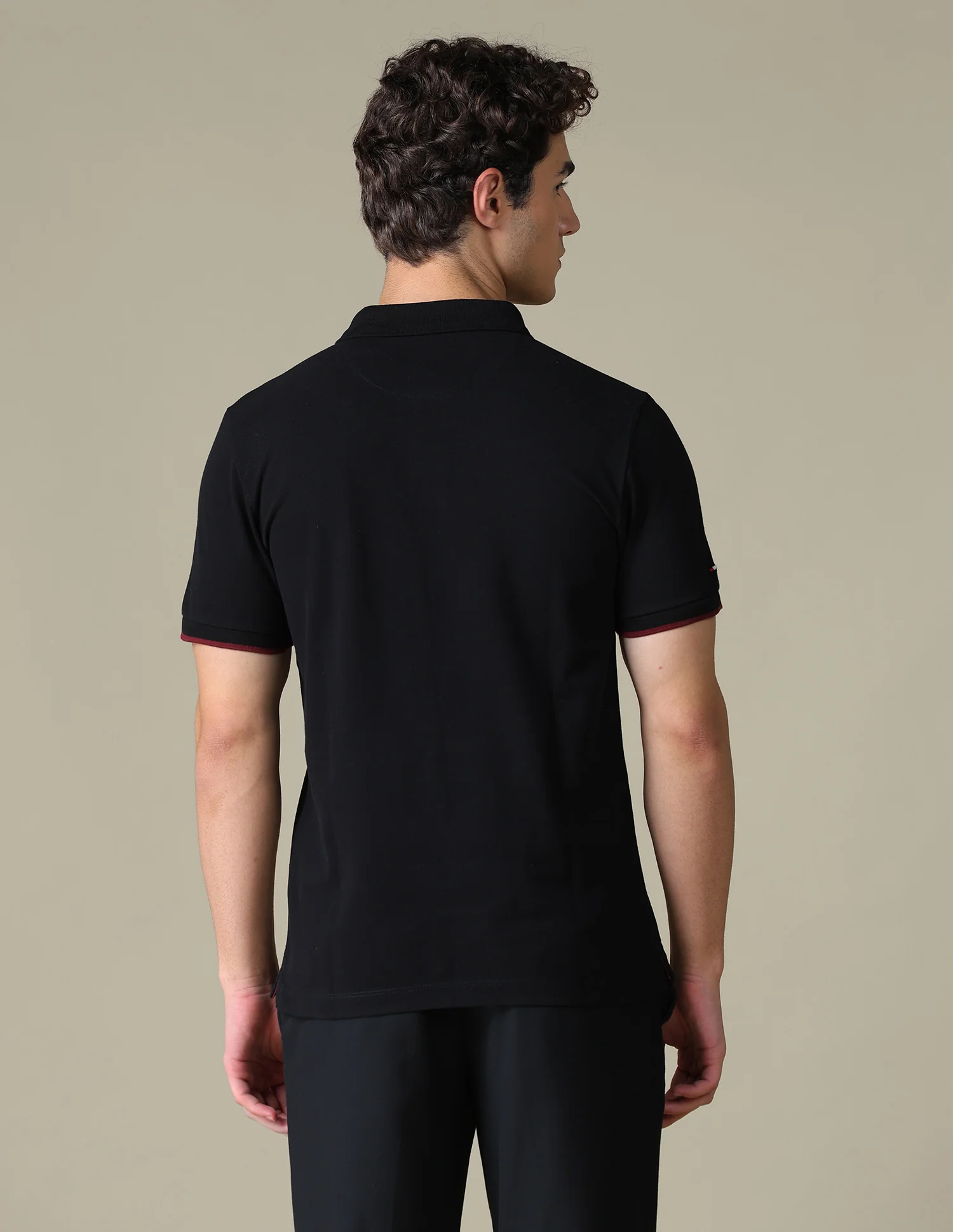 Solid Slim Fit Polo Shirt - Image 5