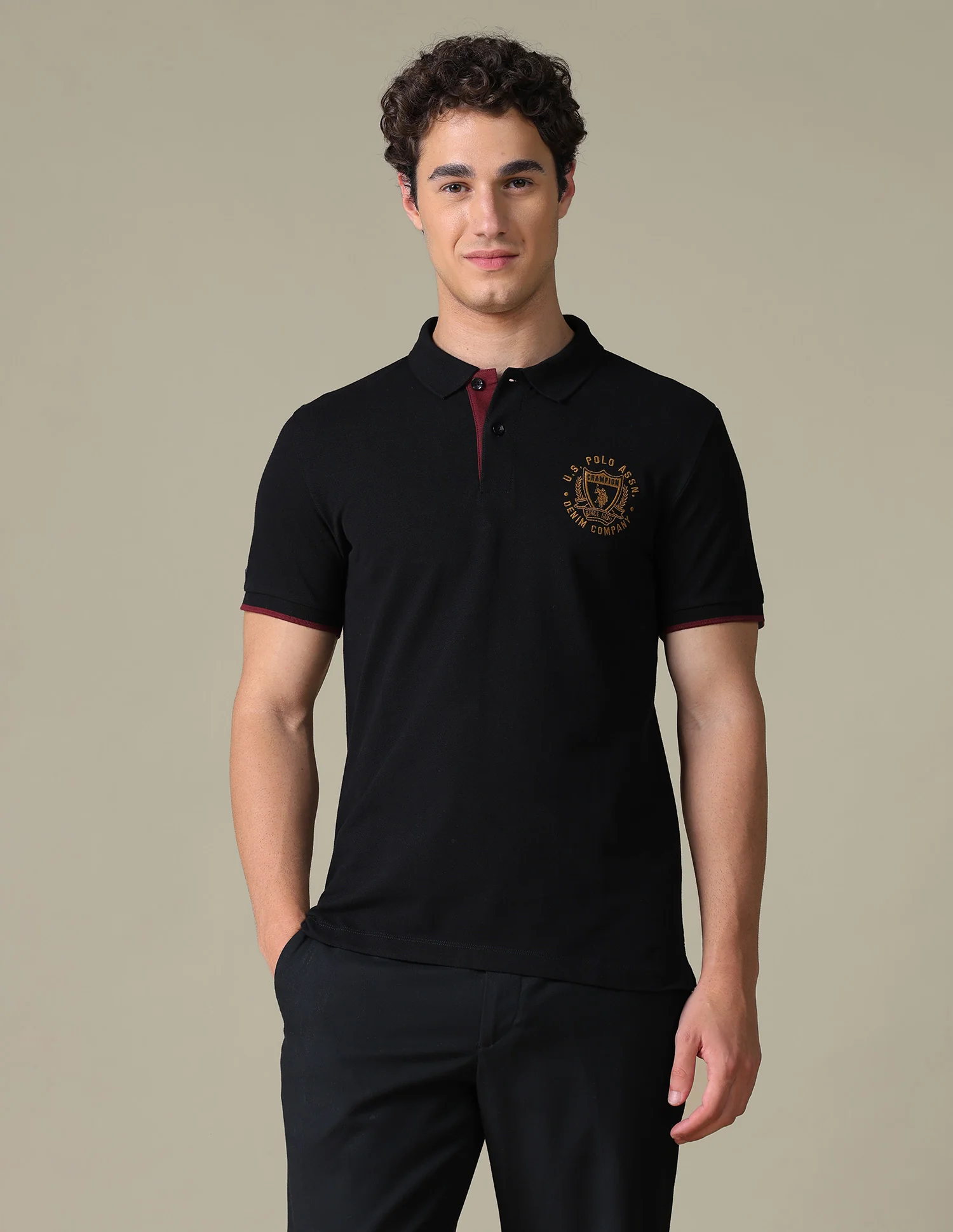 Solid Slim Fit Polo Shirt - Image 6