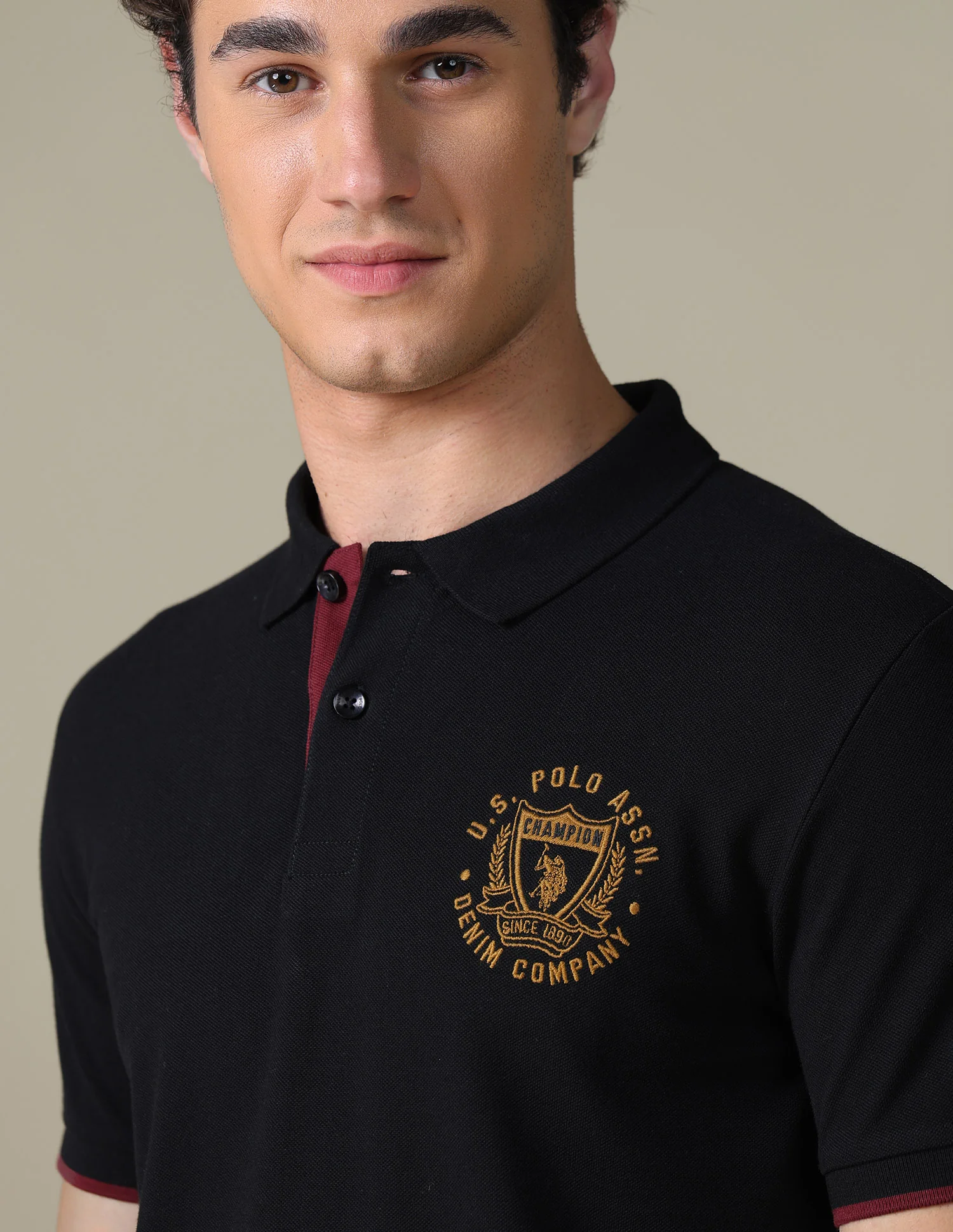 Solid Slim Fit Polo Shirt - Image 7