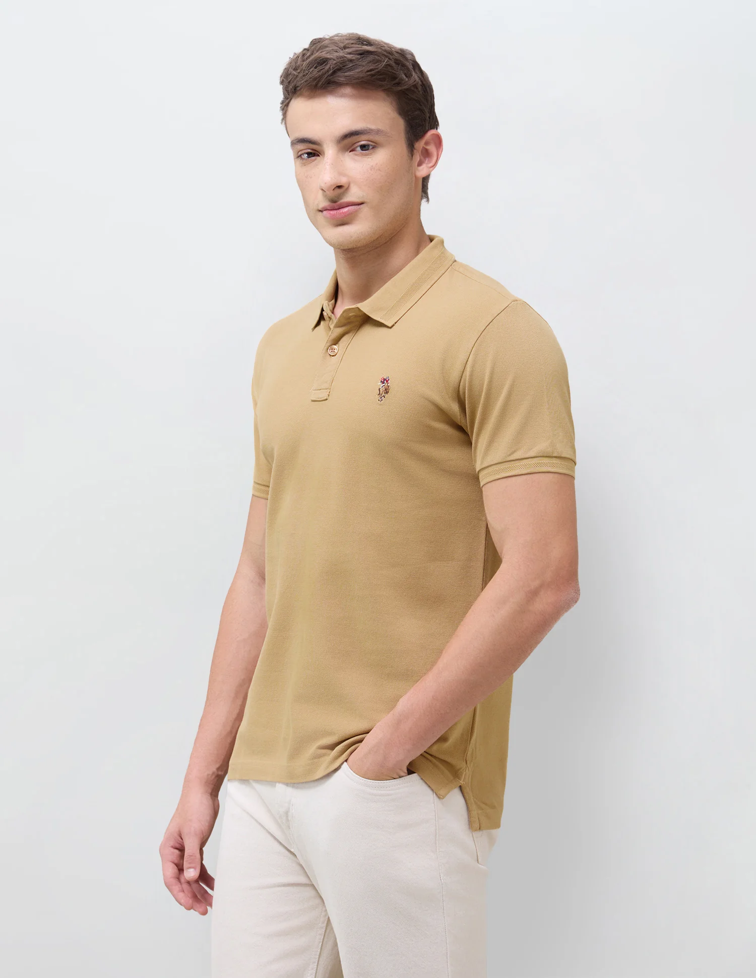 Solid Slim Fit Polo Shirt - Image 4