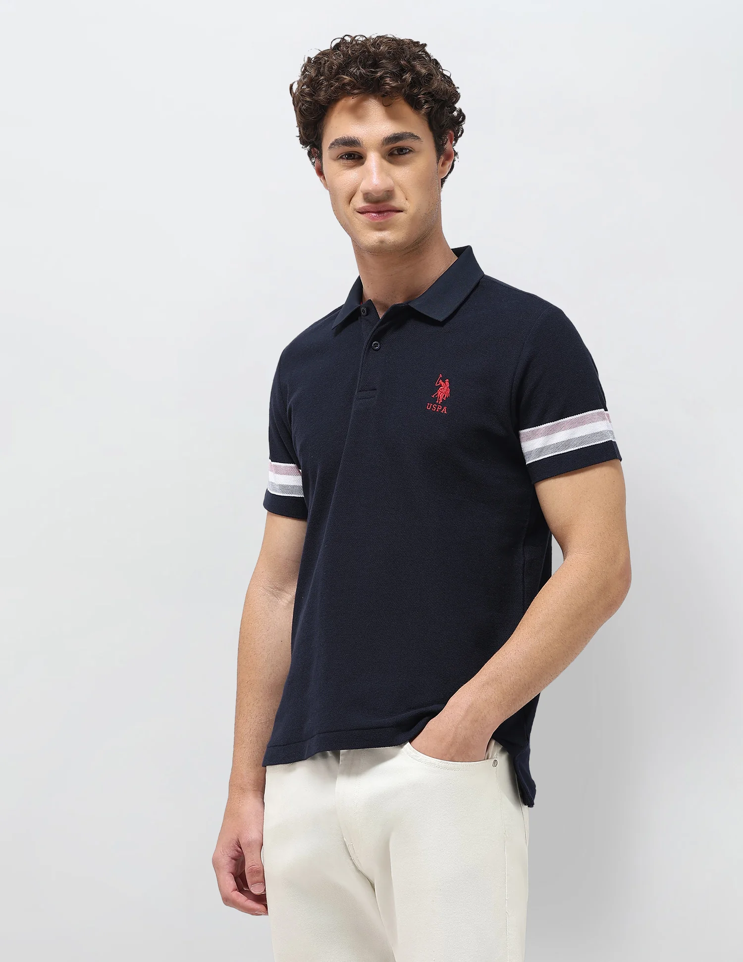Solid Slim Fit Polo Shirt - Image 4