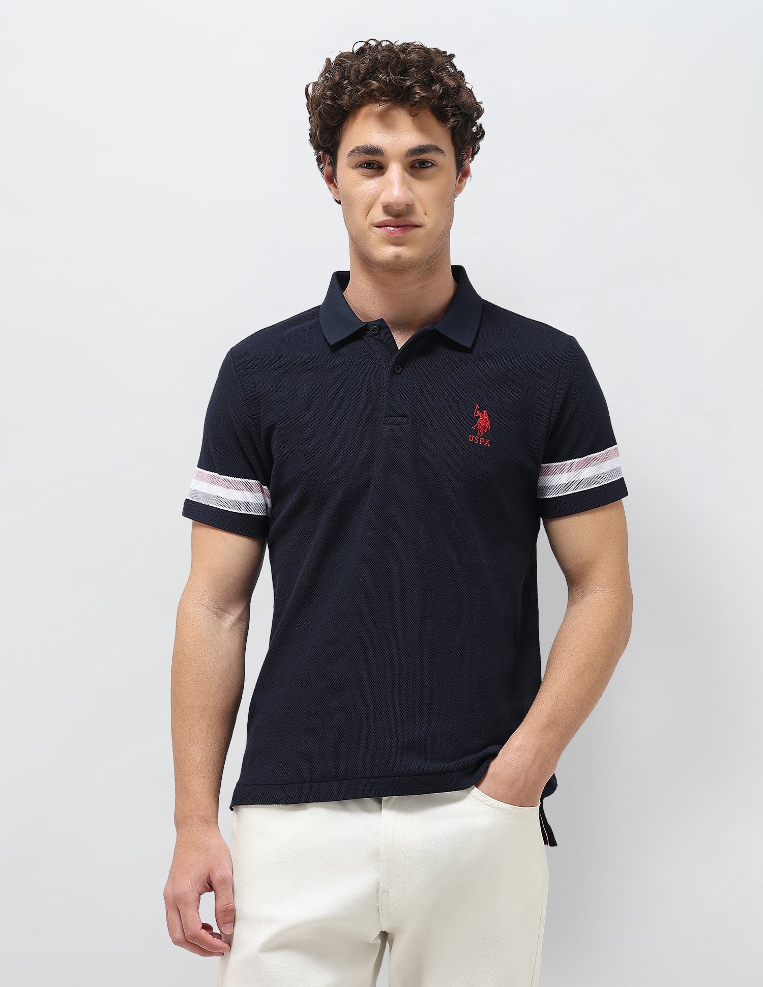 Solid Slim Fit Polo Shirt - Image 6