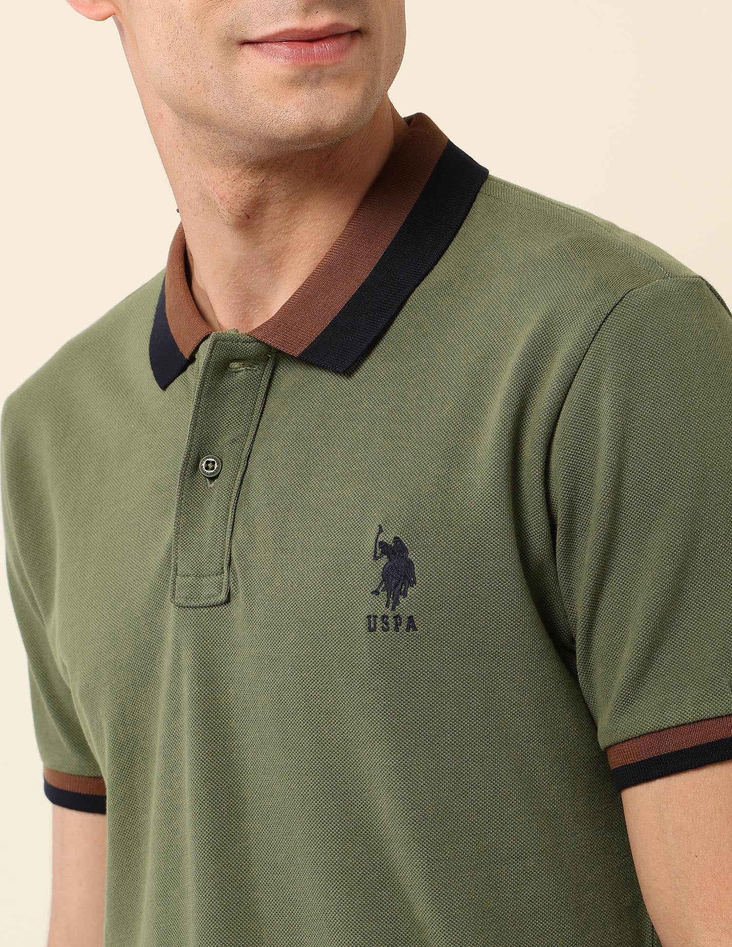 Solid Slim Fit Polo Shirt - Image 7
