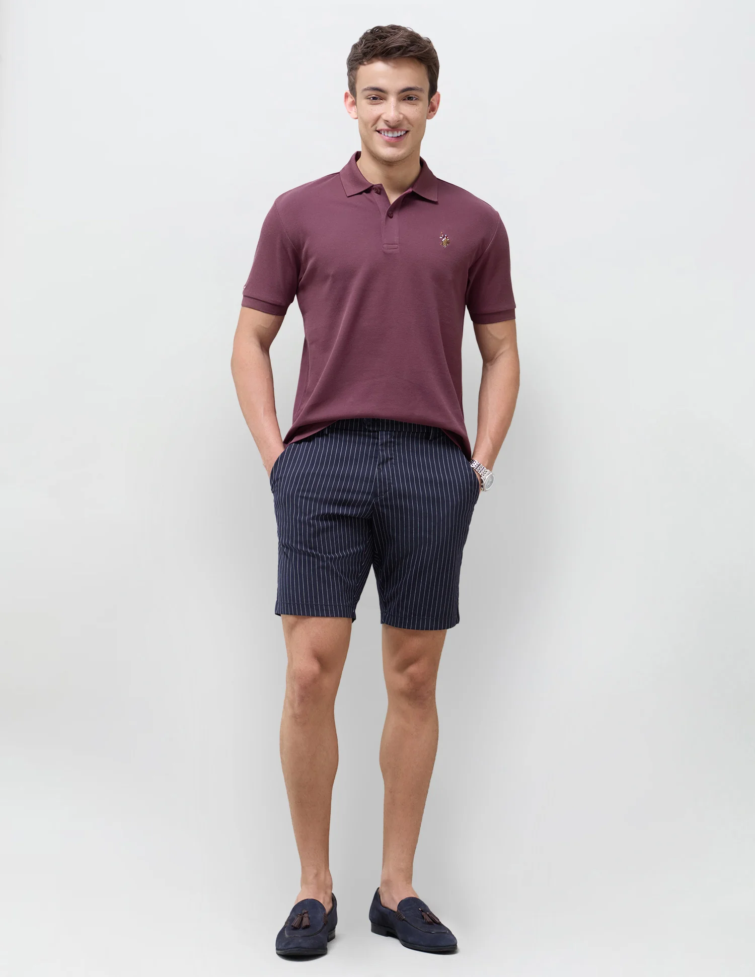 Solid Slim Fit Polo Shirt - Image 3