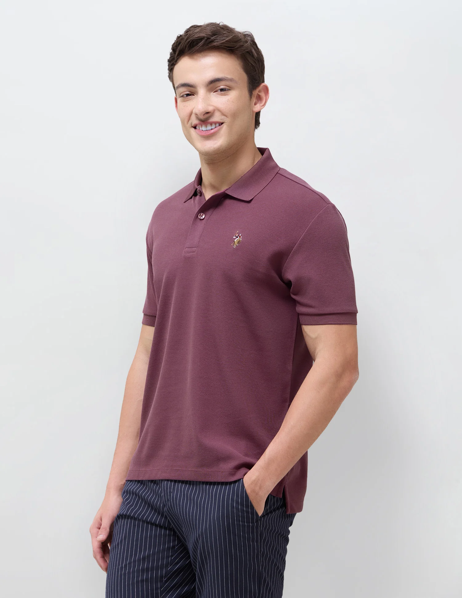 Solid Slim Fit Polo Shirt - Image 4