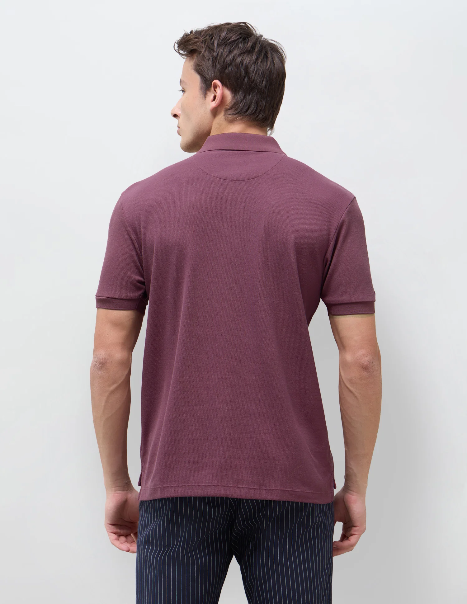 Solid Slim Fit Polo Shirt - Image 5