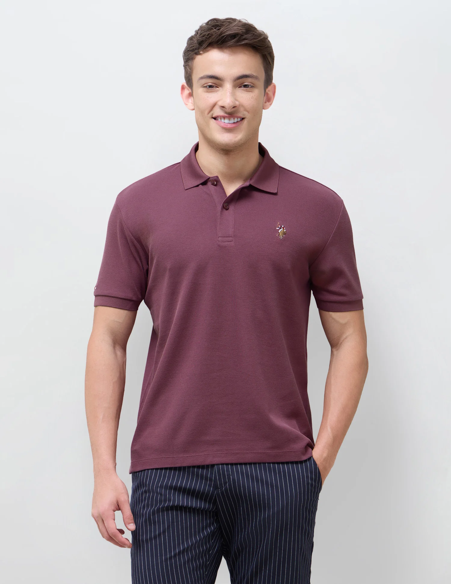 Solid Slim Fit Polo Shirt - Image 6