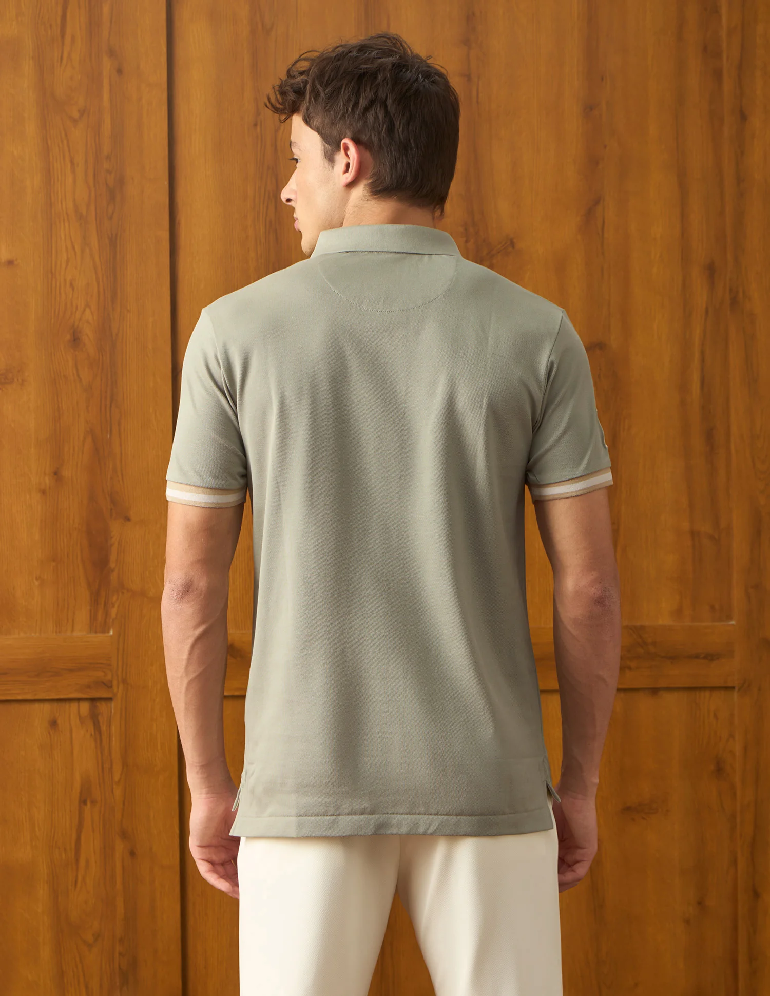 Solid Slim Fit Polo Shirt - Image 5