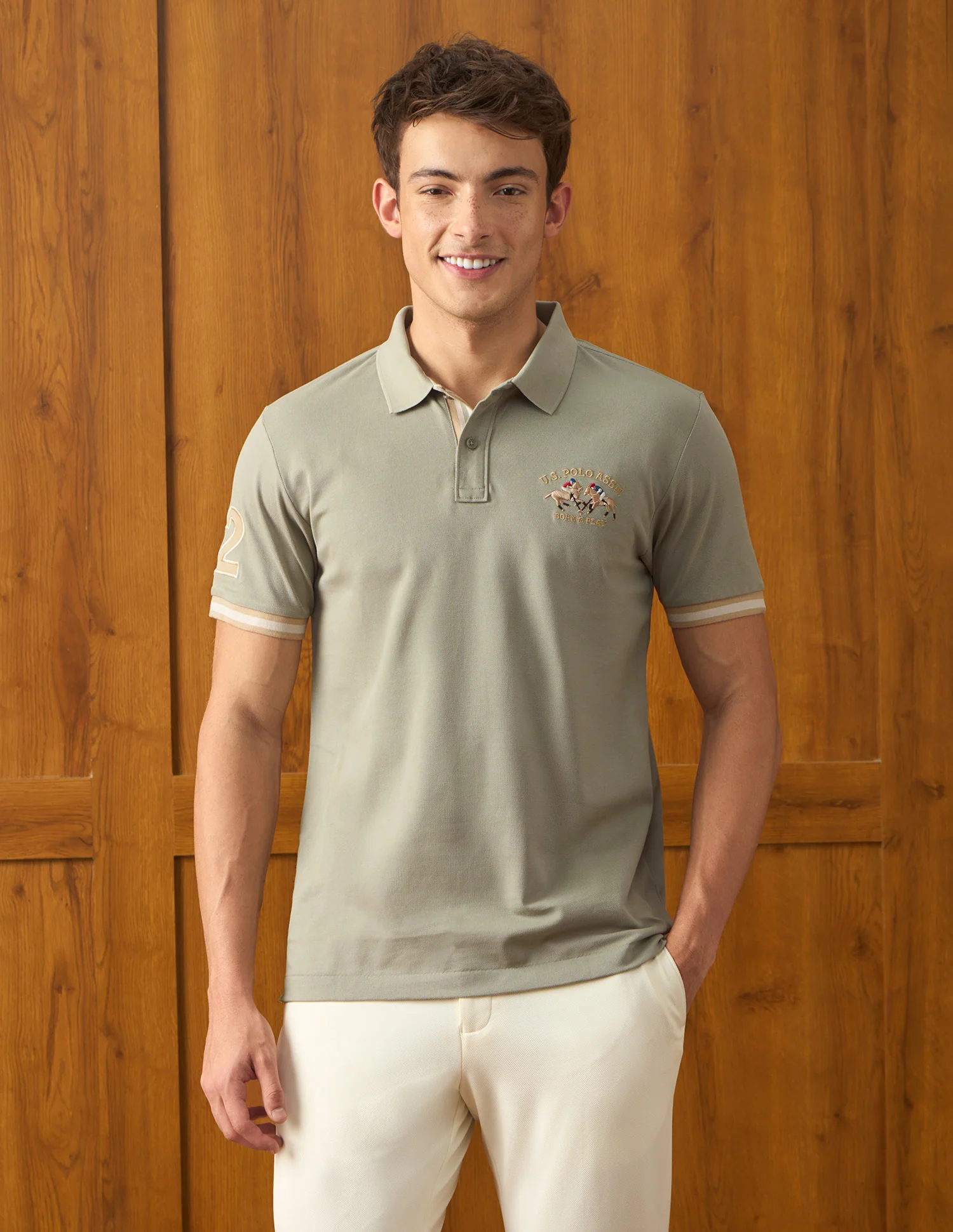 Solid Slim Fit Polo Shirt - Image 6