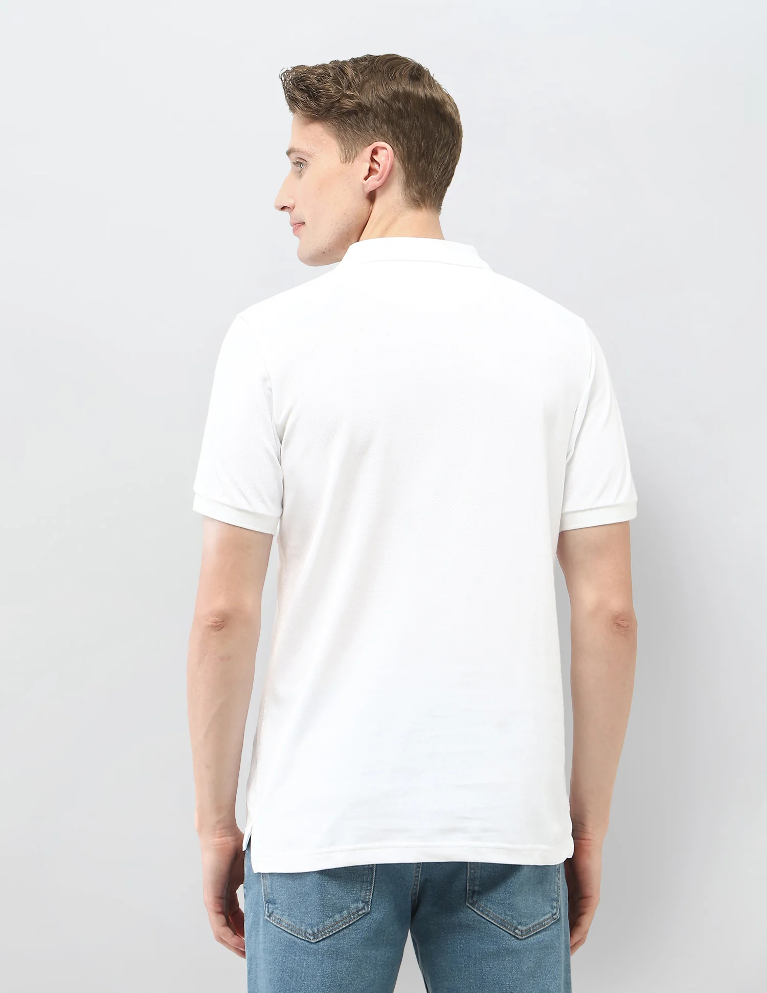 Solid Slim Fit Polo Shirt - Image 5