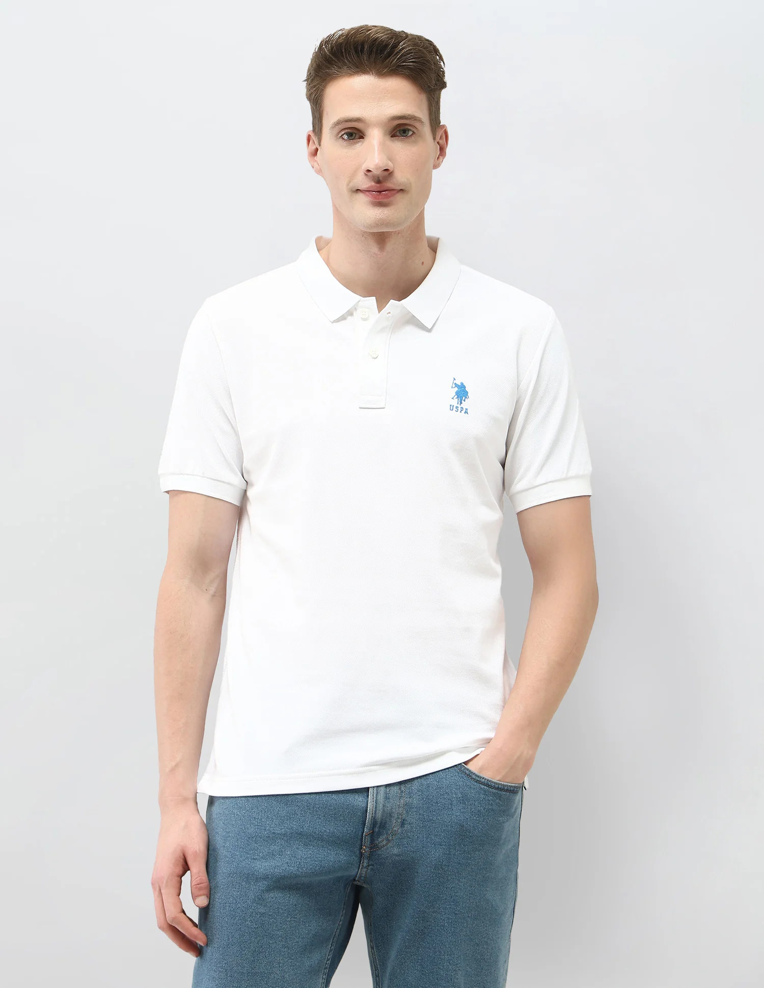 Solid Slim Fit Polo Shirt - Image 6