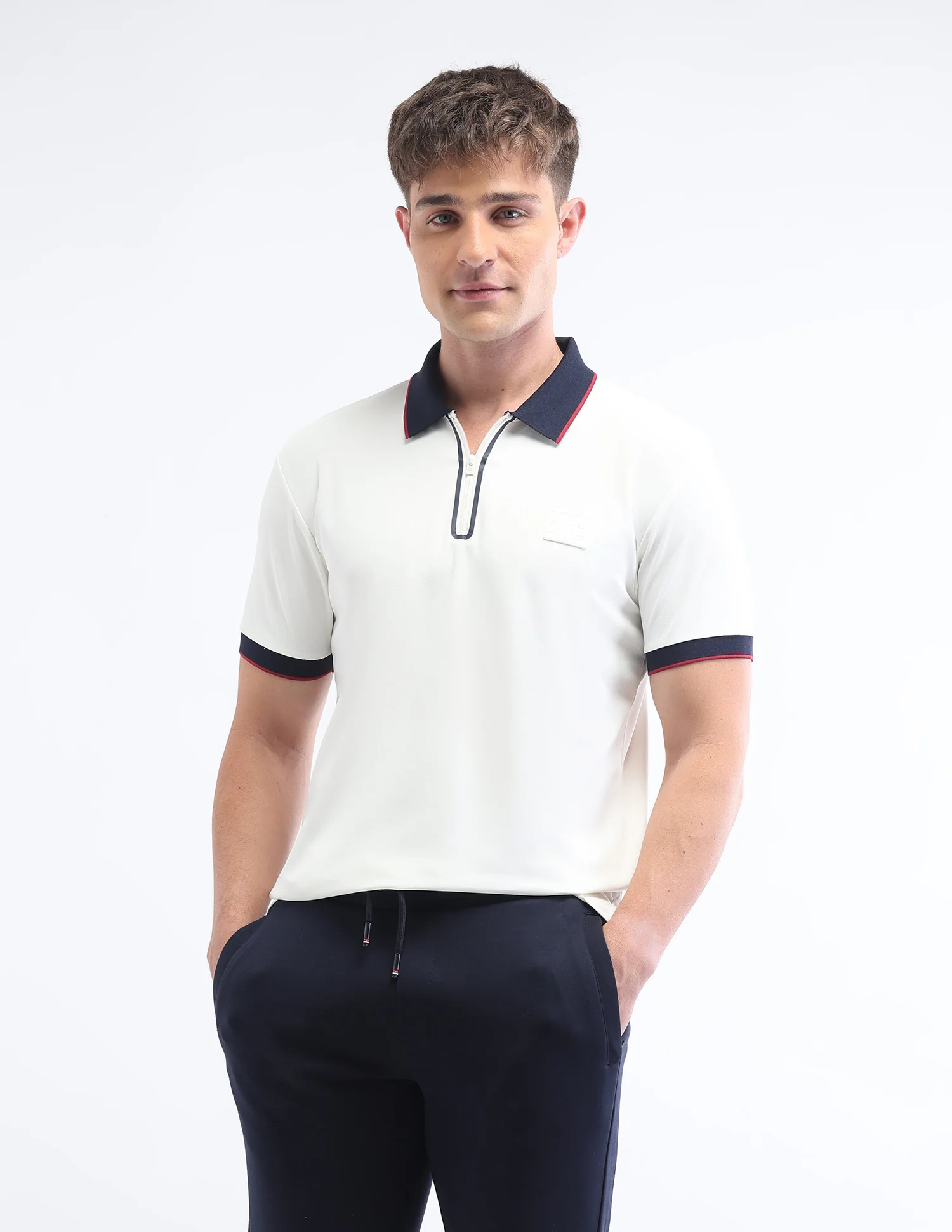 Solid Slim Fit Polo Shirt