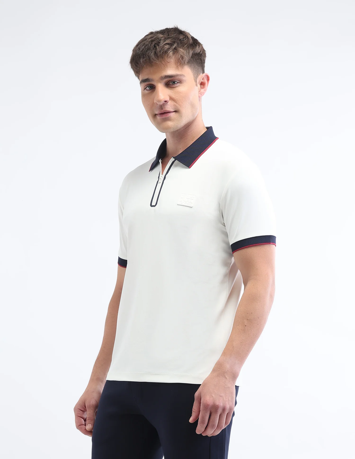 Solid Slim Fit Polo Shirt - Image 4