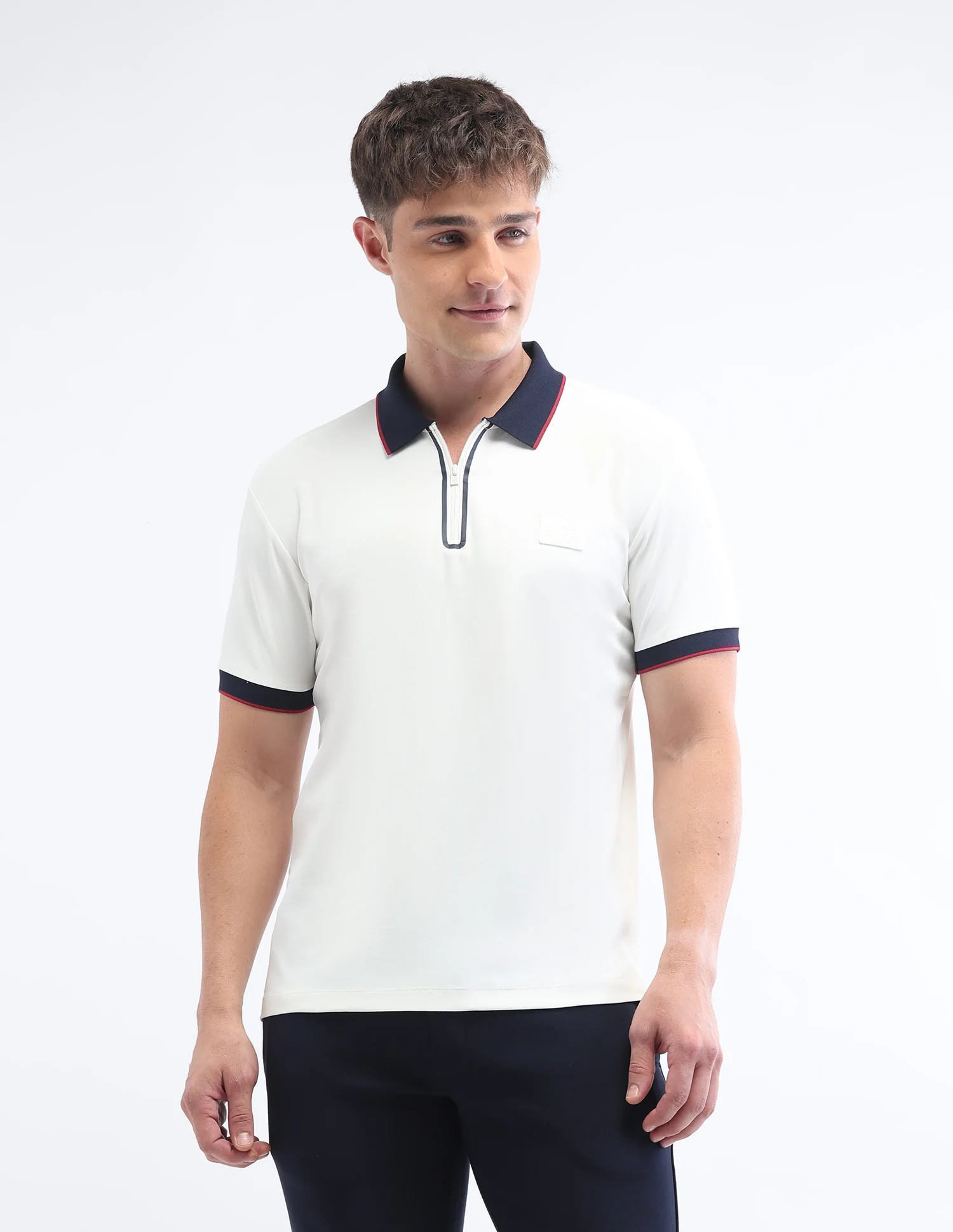 Solid Slim Fit Polo Shirt - Image 6