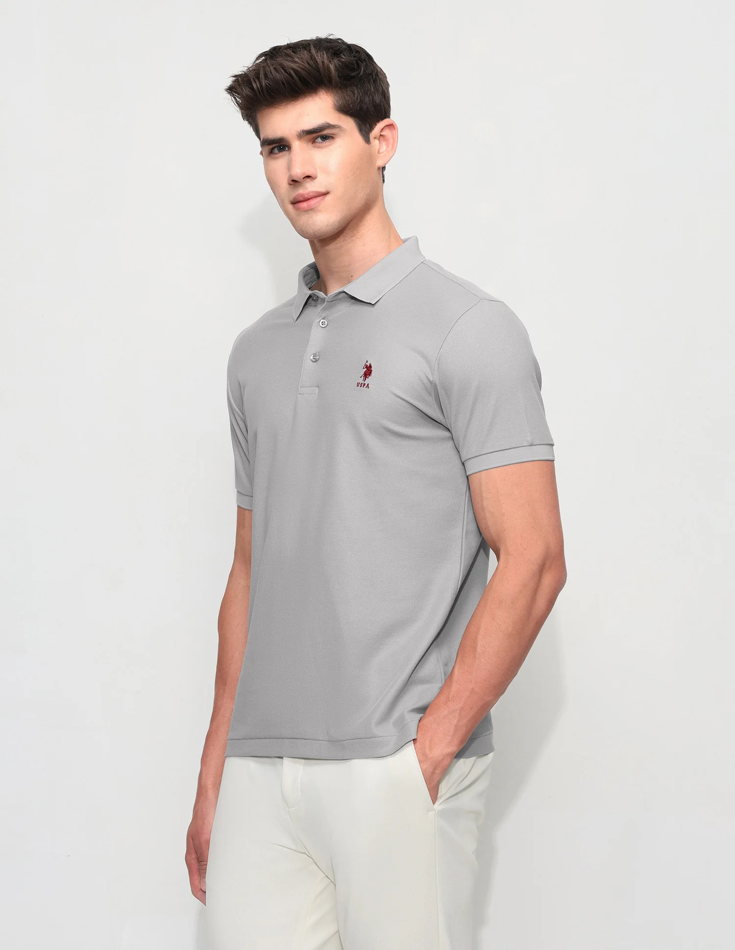 Solid Slim Fit Polo Shirt - Image 4