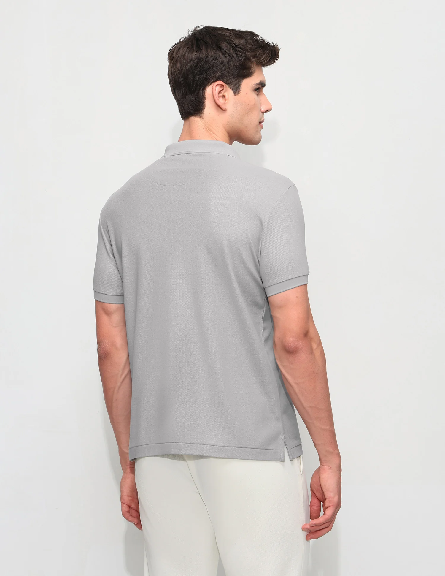 Solid Slim Fit Polo Shirt - Image 5