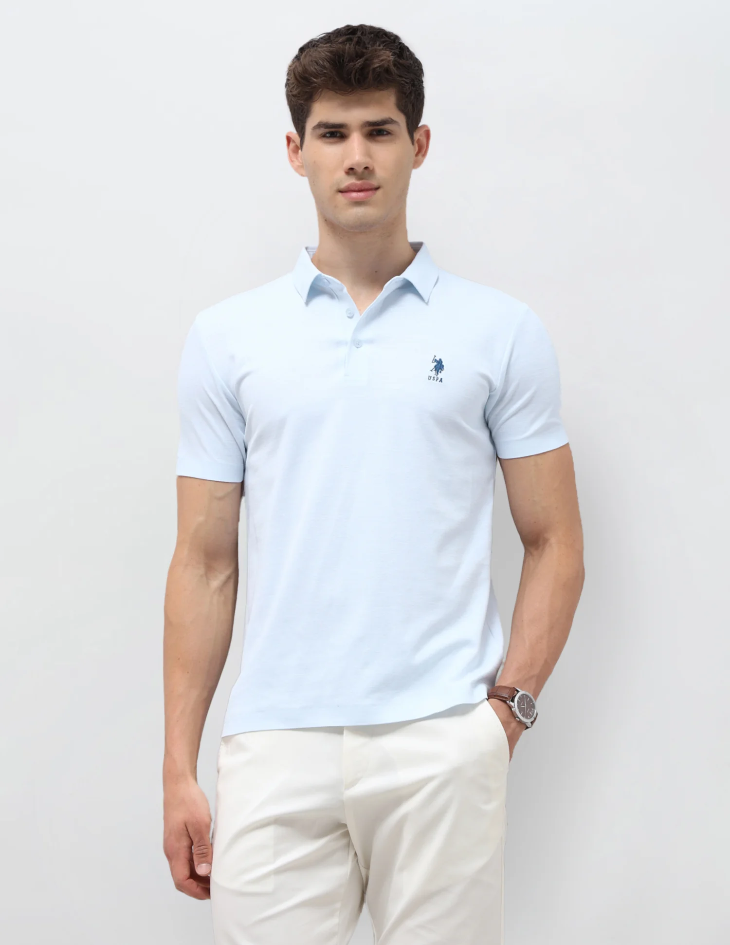 Solid Slim Fit Polo Shirt