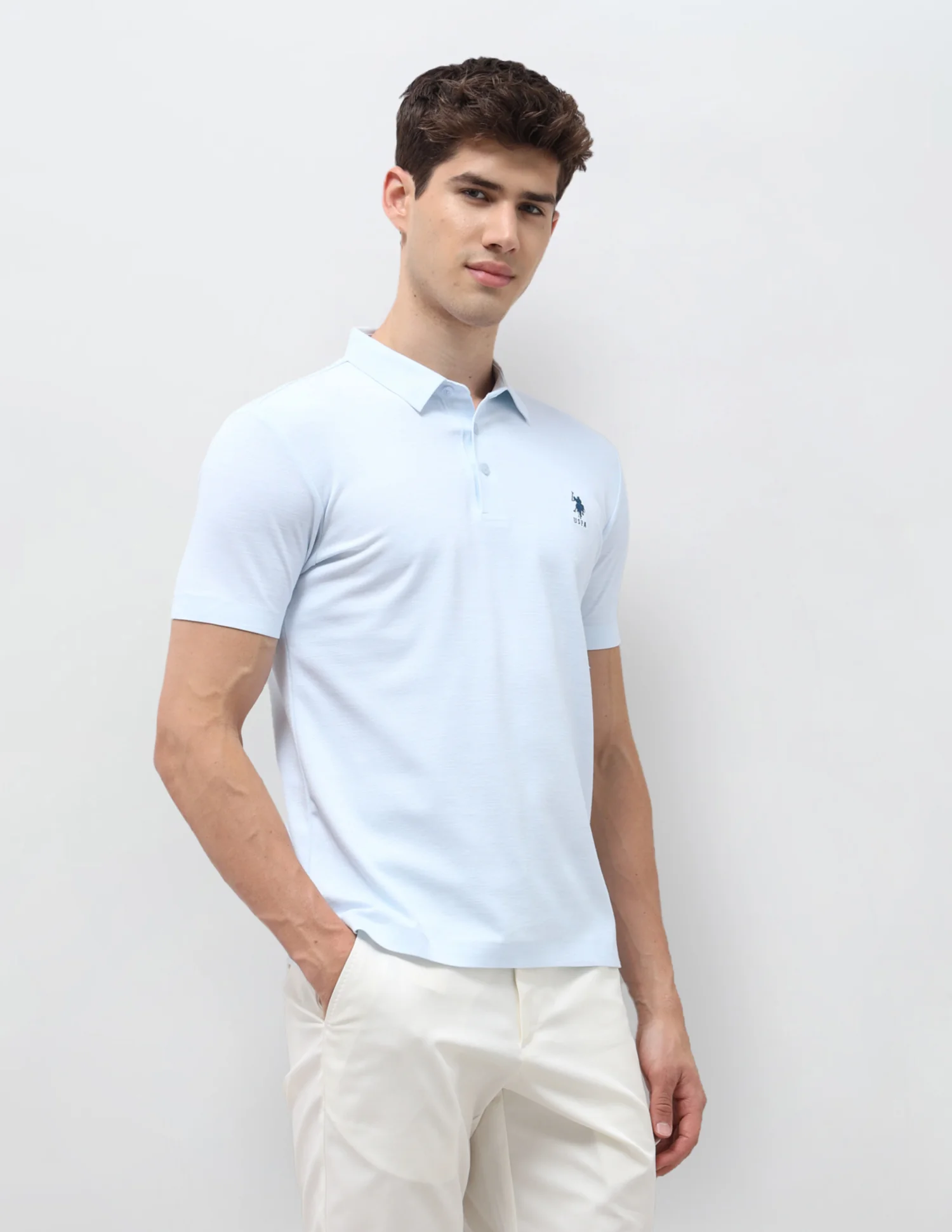 Solid Slim Fit Polo Shirt - Image 4
