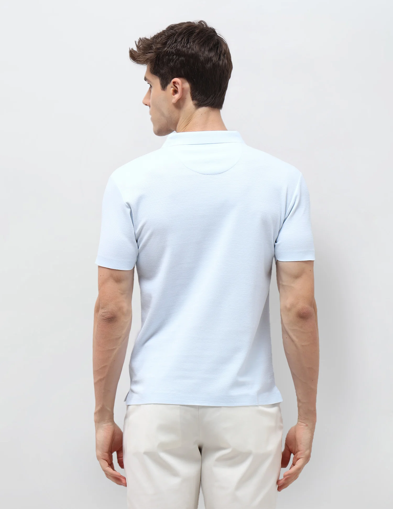 Solid Slim Fit Polo Shirt - Image 5