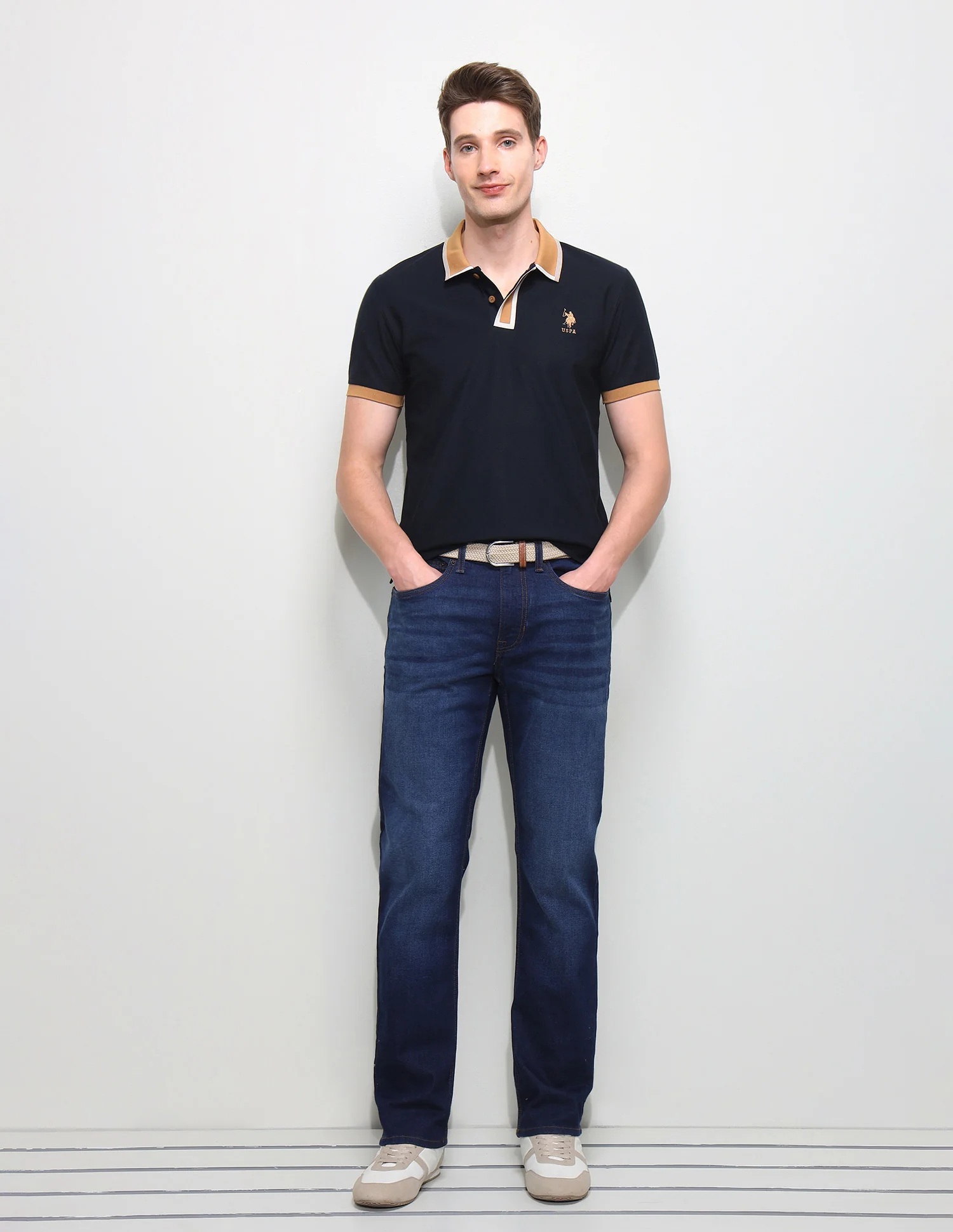 Solid Slim Fit Polo Shirt - Image 3