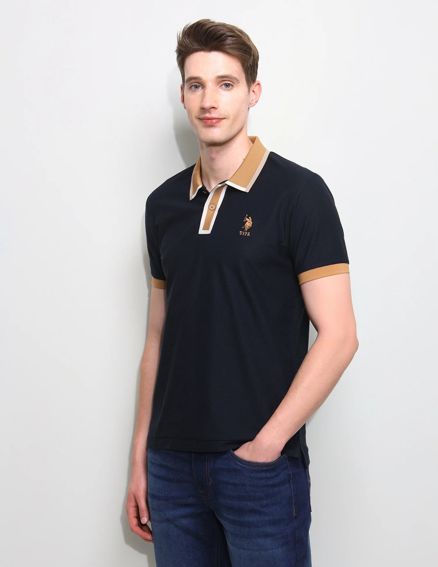 Solid Slim Fit Polo Shirt - Image 4