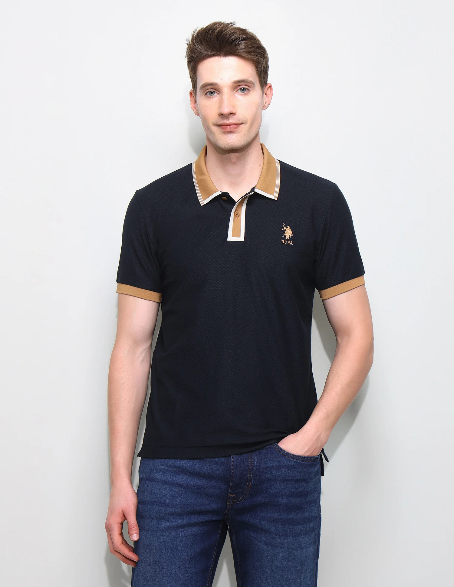 Solid Slim Fit Polo Shirt - Image 6