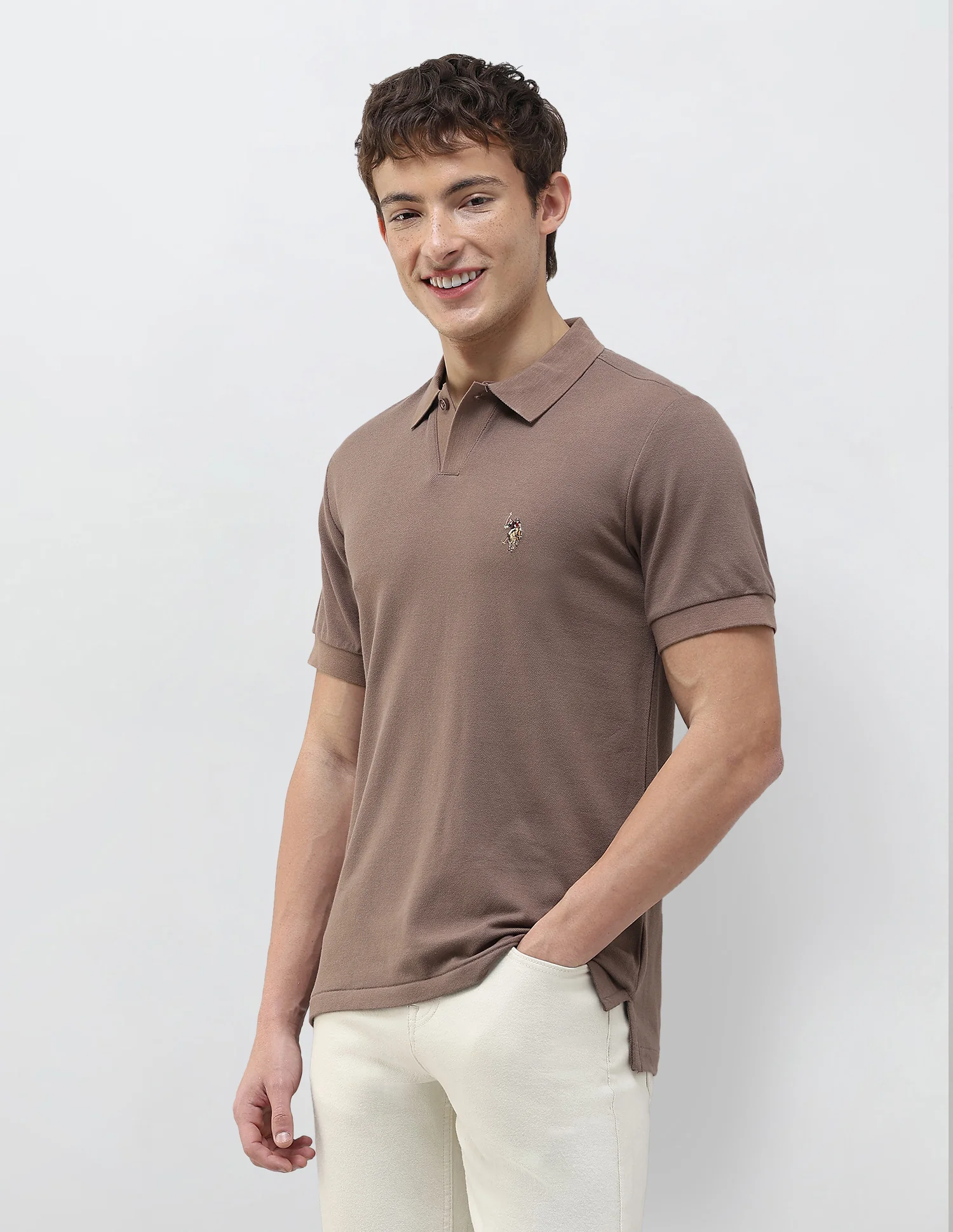Solid Slim Fit Polo Shirt - Image 4