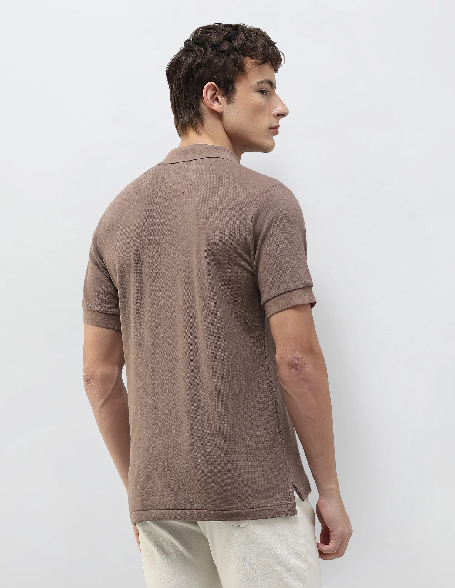 Solid Slim Fit Polo Shirt - Image 5