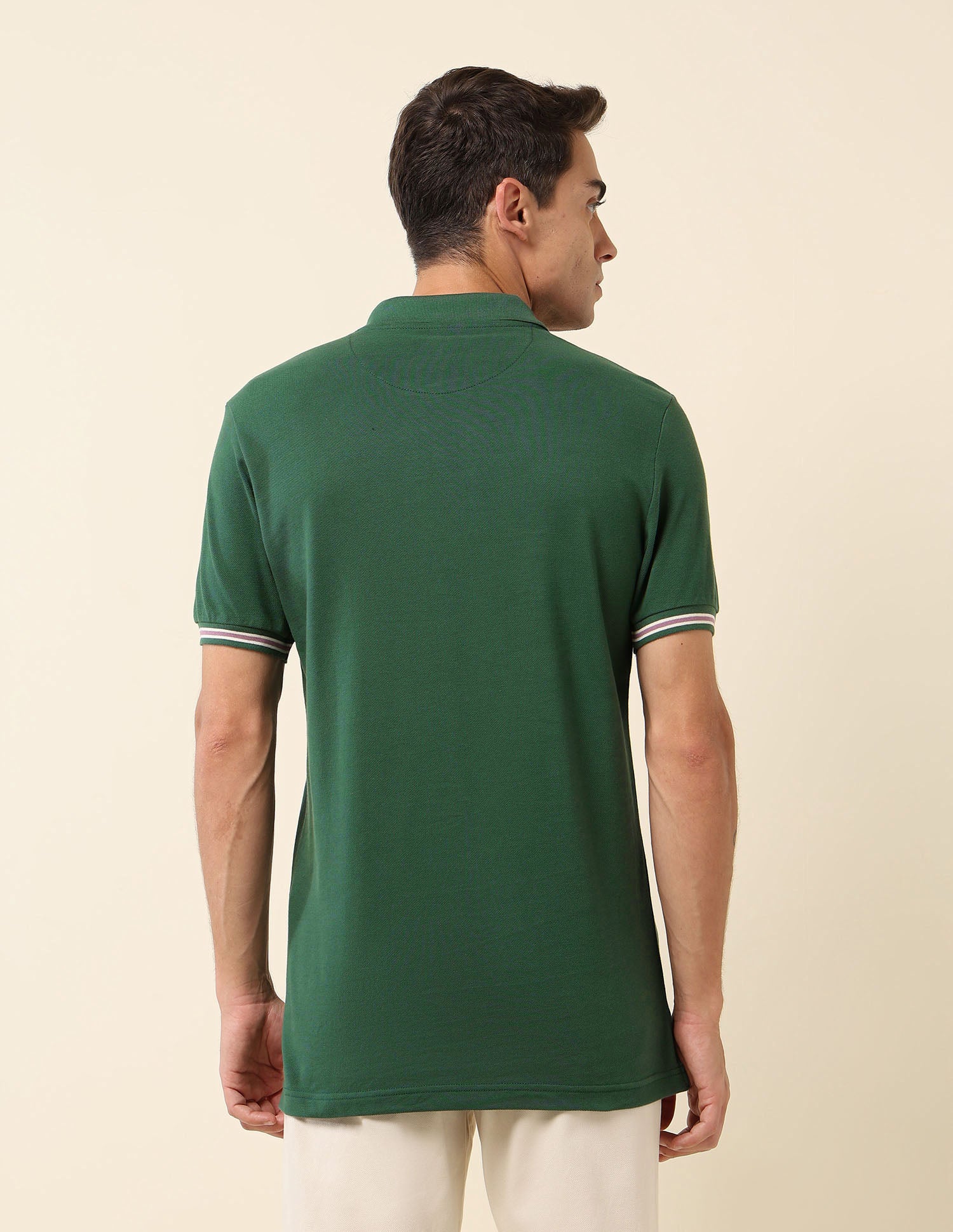 Solid Slim Fit Polo Shirt - Image 5