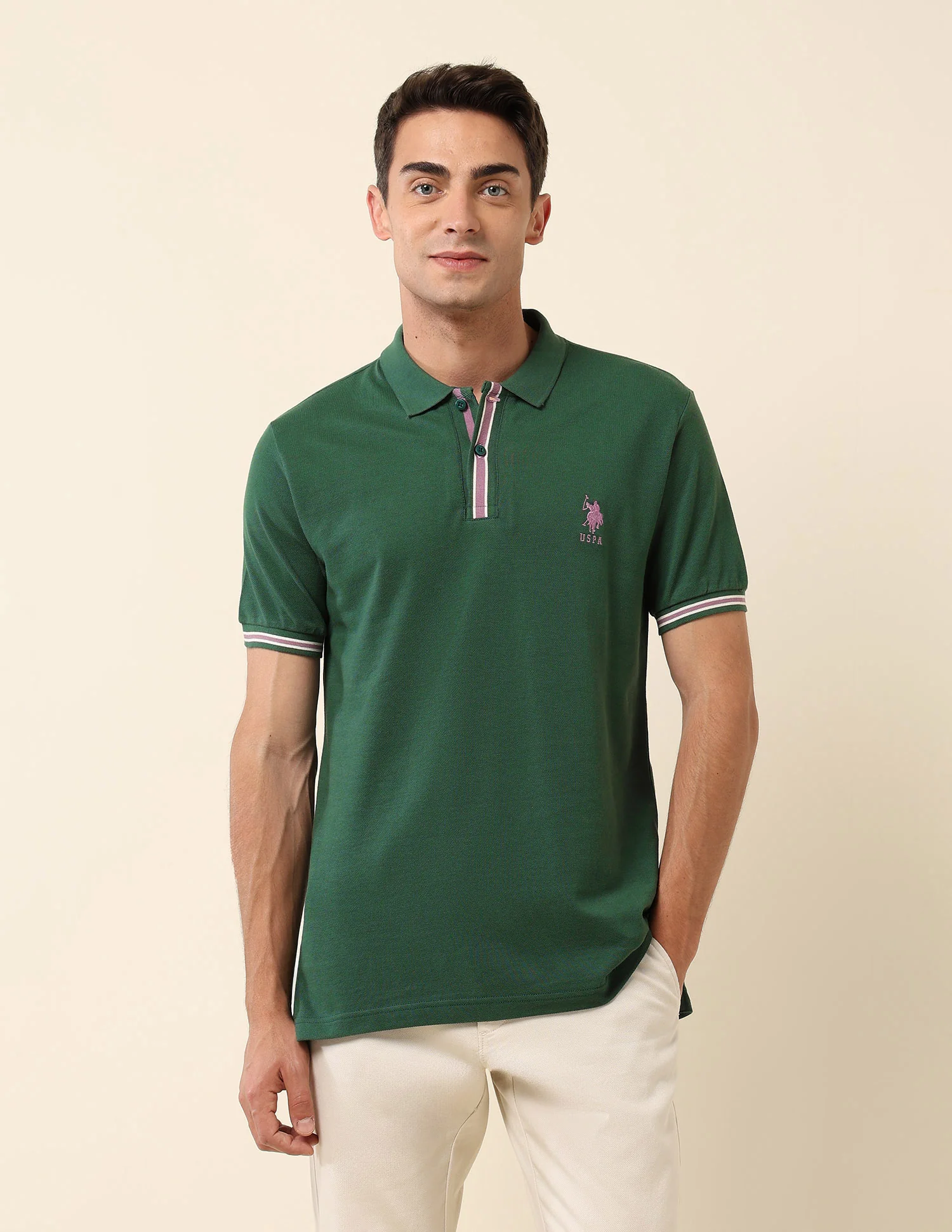 Solid Slim Fit Polo Shirt - Image 6