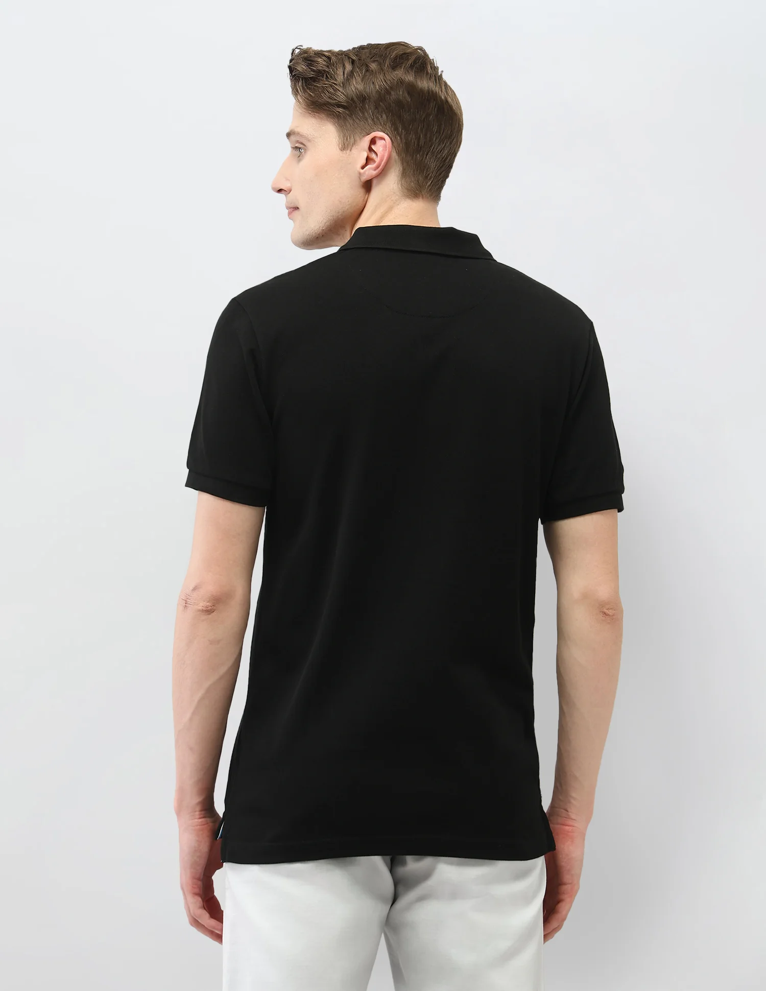 Solid Slim Fit Polo Shirt - Image 5