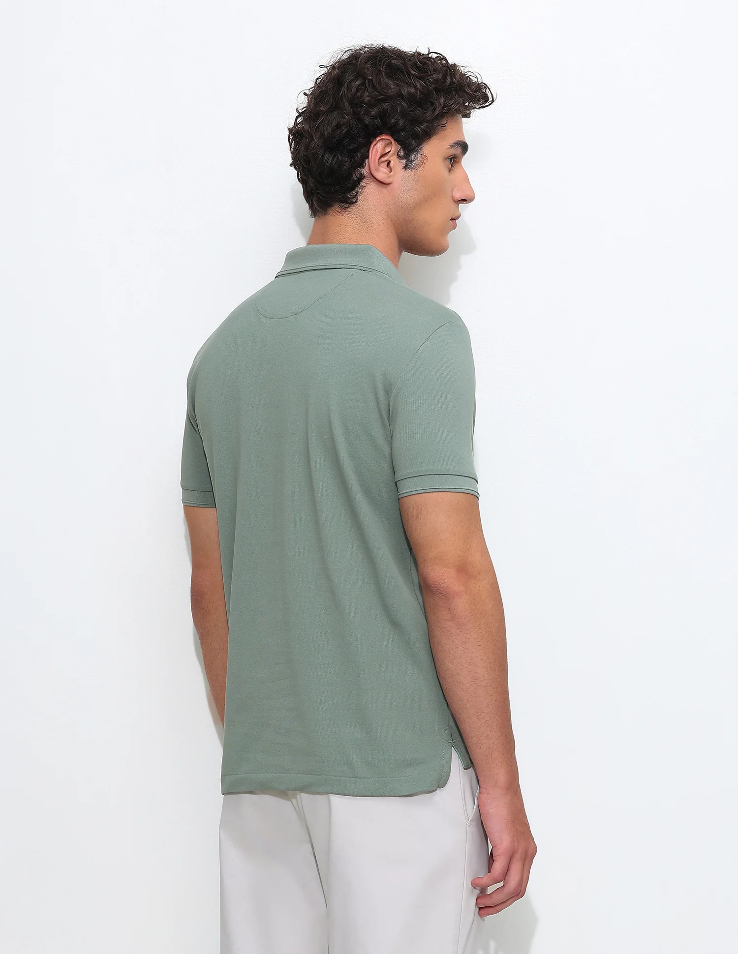 Solid Slim Fit Polo Shirt - Image 5