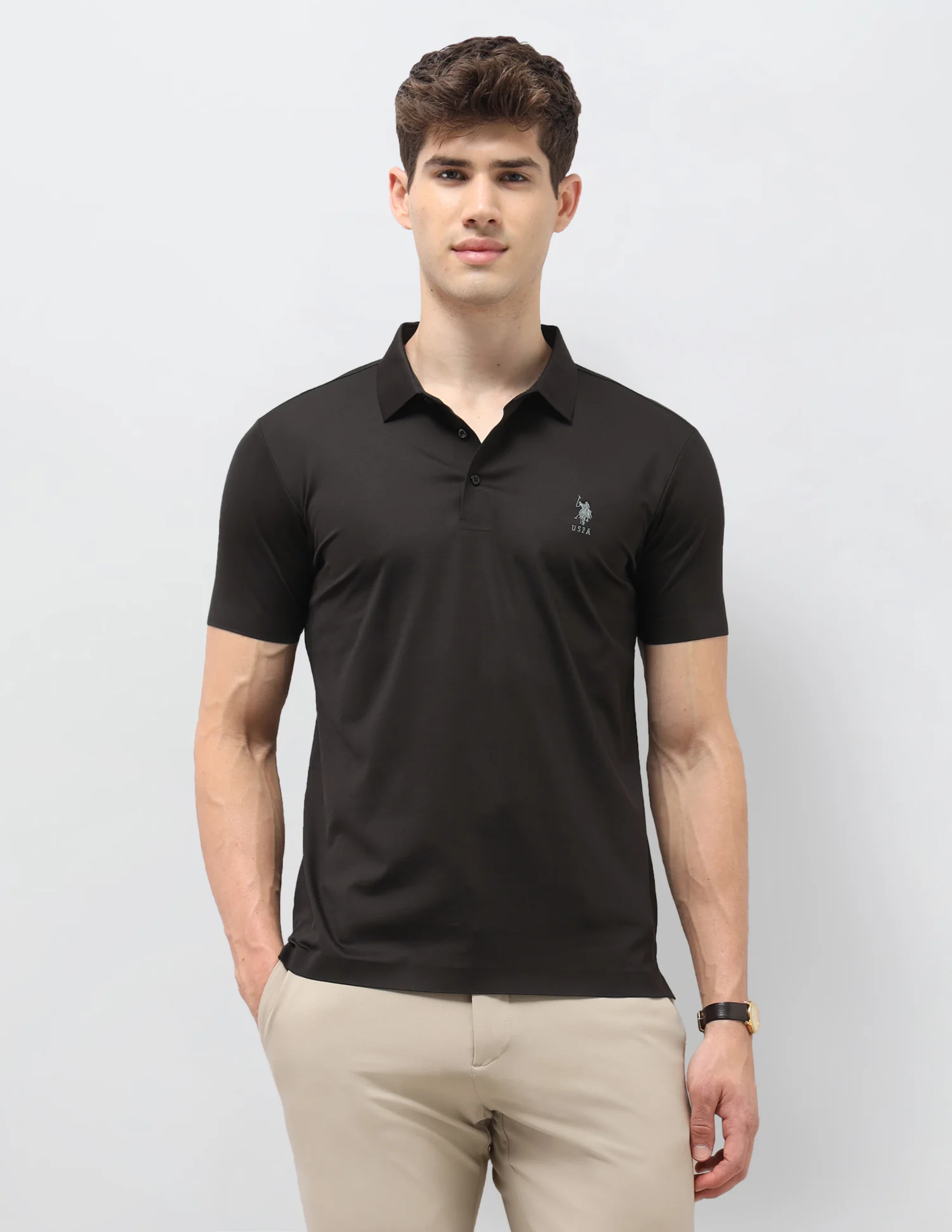 Solid Slim Fit Polo Shirt
