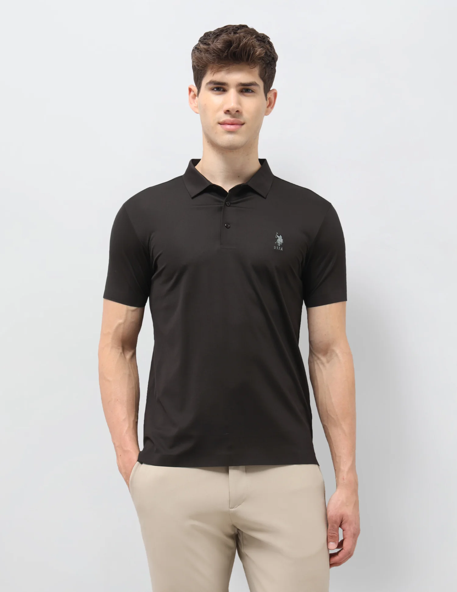 Solid Slim Fit Polo Shirt - Image 6
