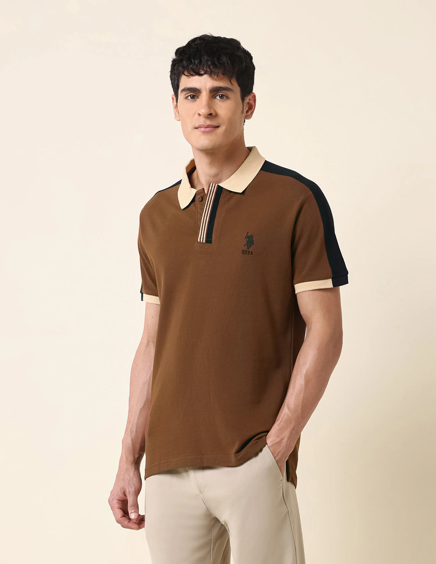 Solid Slim Fit Polo Shirt - Image 4