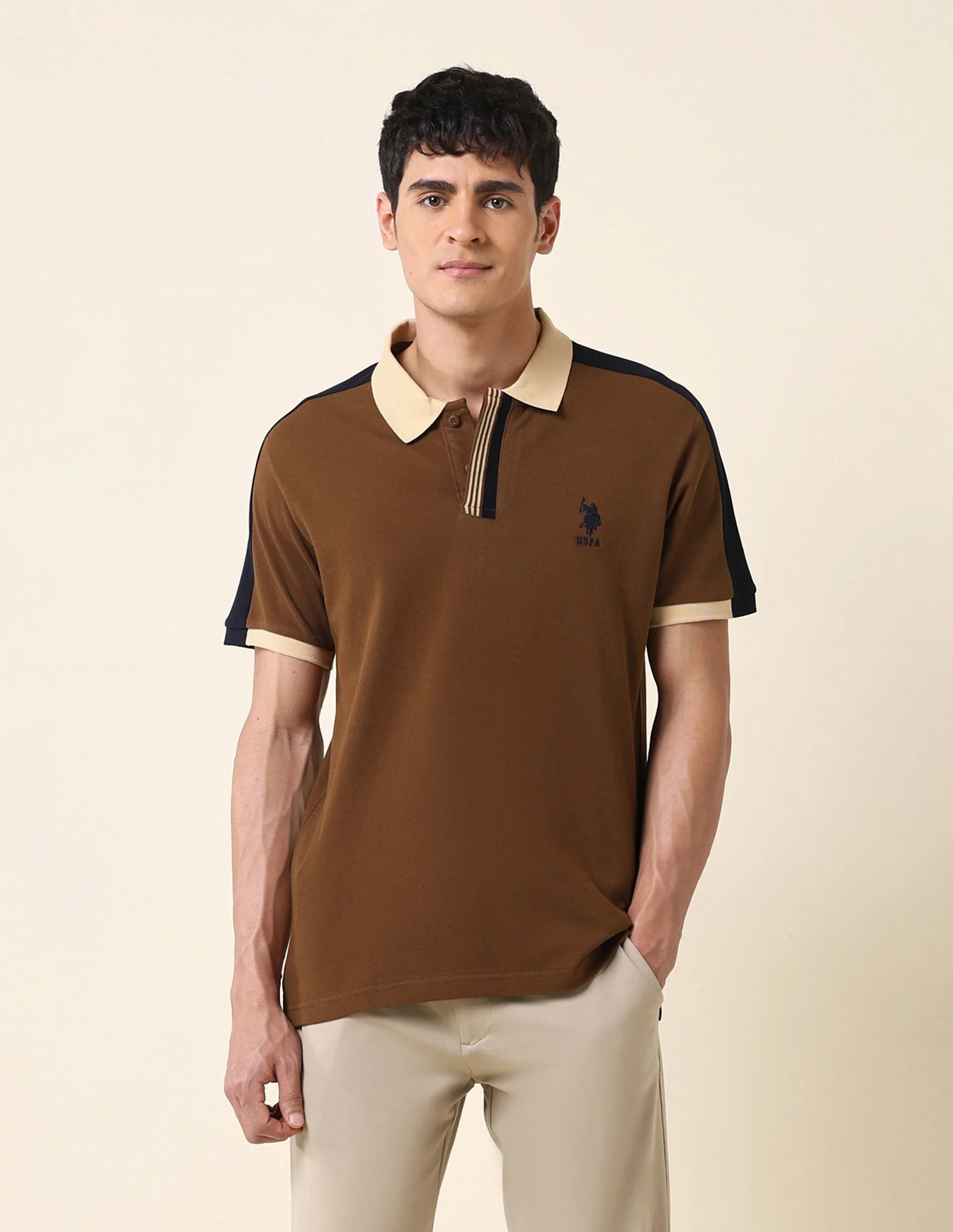 Solid Slim Fit Polo Shirt - Image 6
