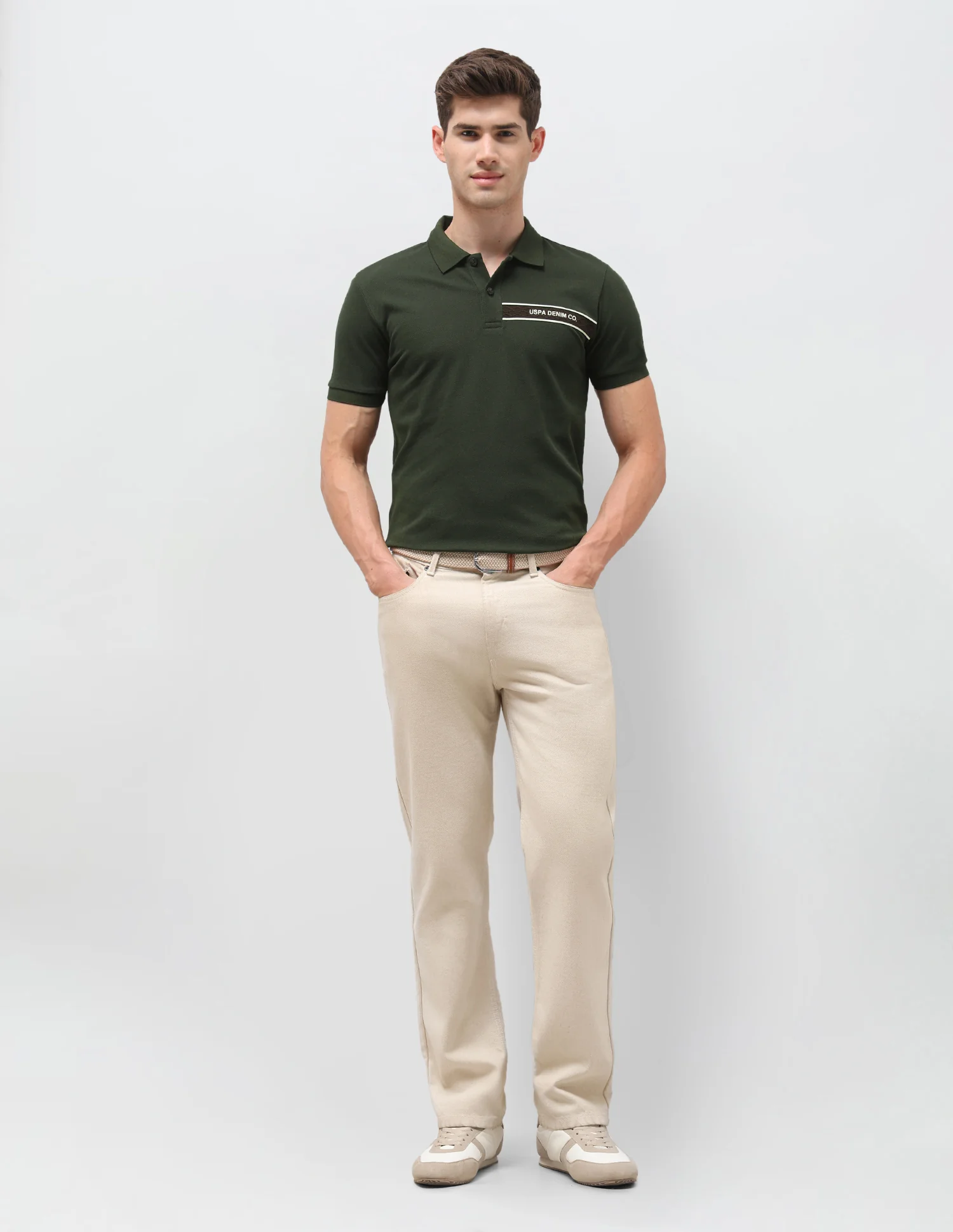 Solid Slim Fit Polo Shirt - Image 3