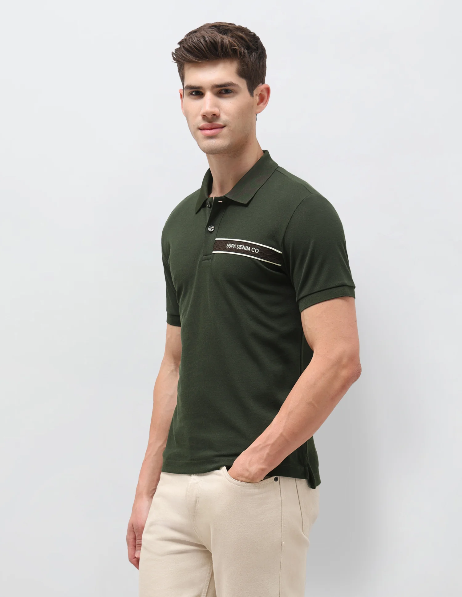 Solid Slim Fit Polo Shirt - Image 4