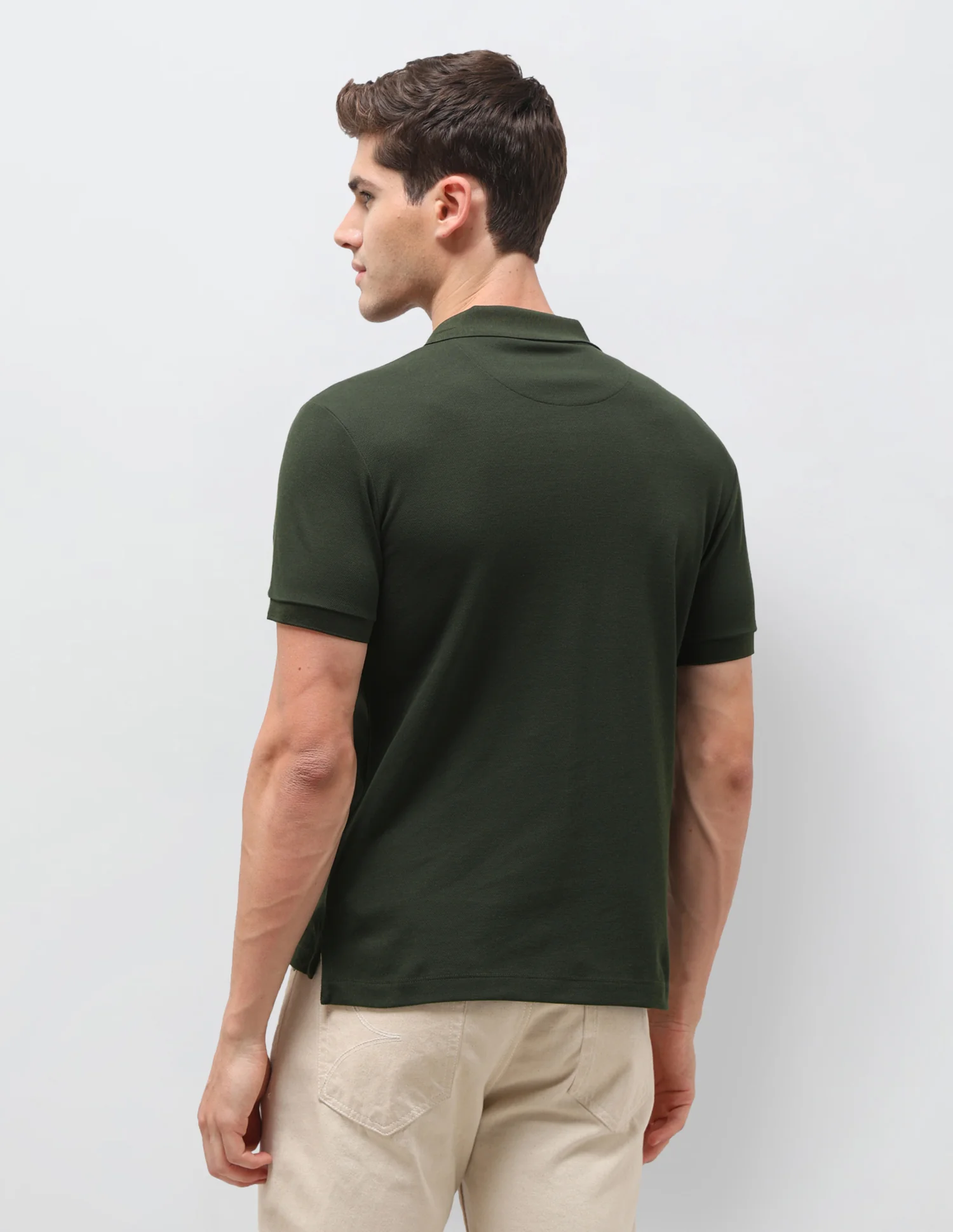Solid Slim Fit Polo Shirt - Image 5