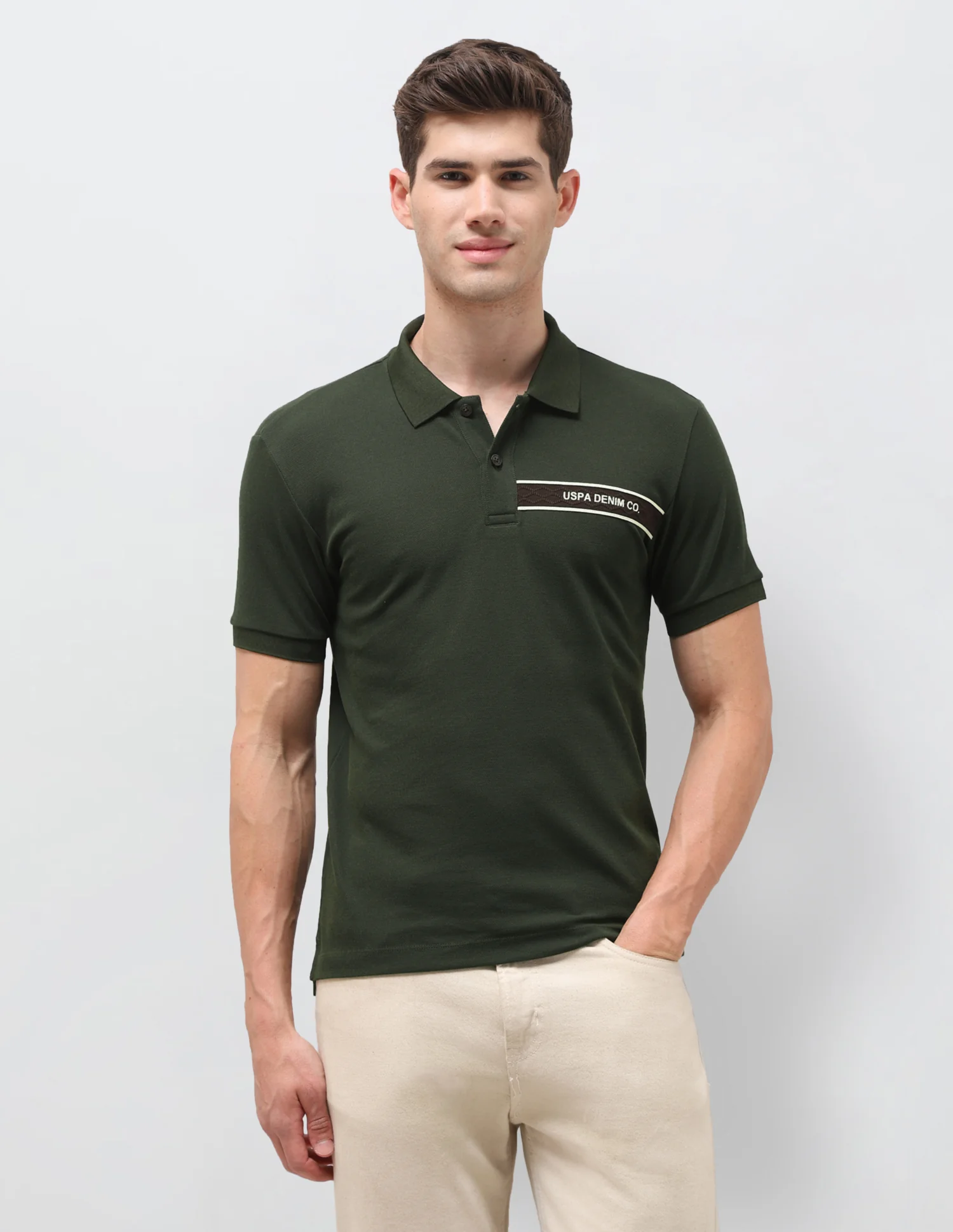 Solid Slim Fit Polo Shirt - Image 6