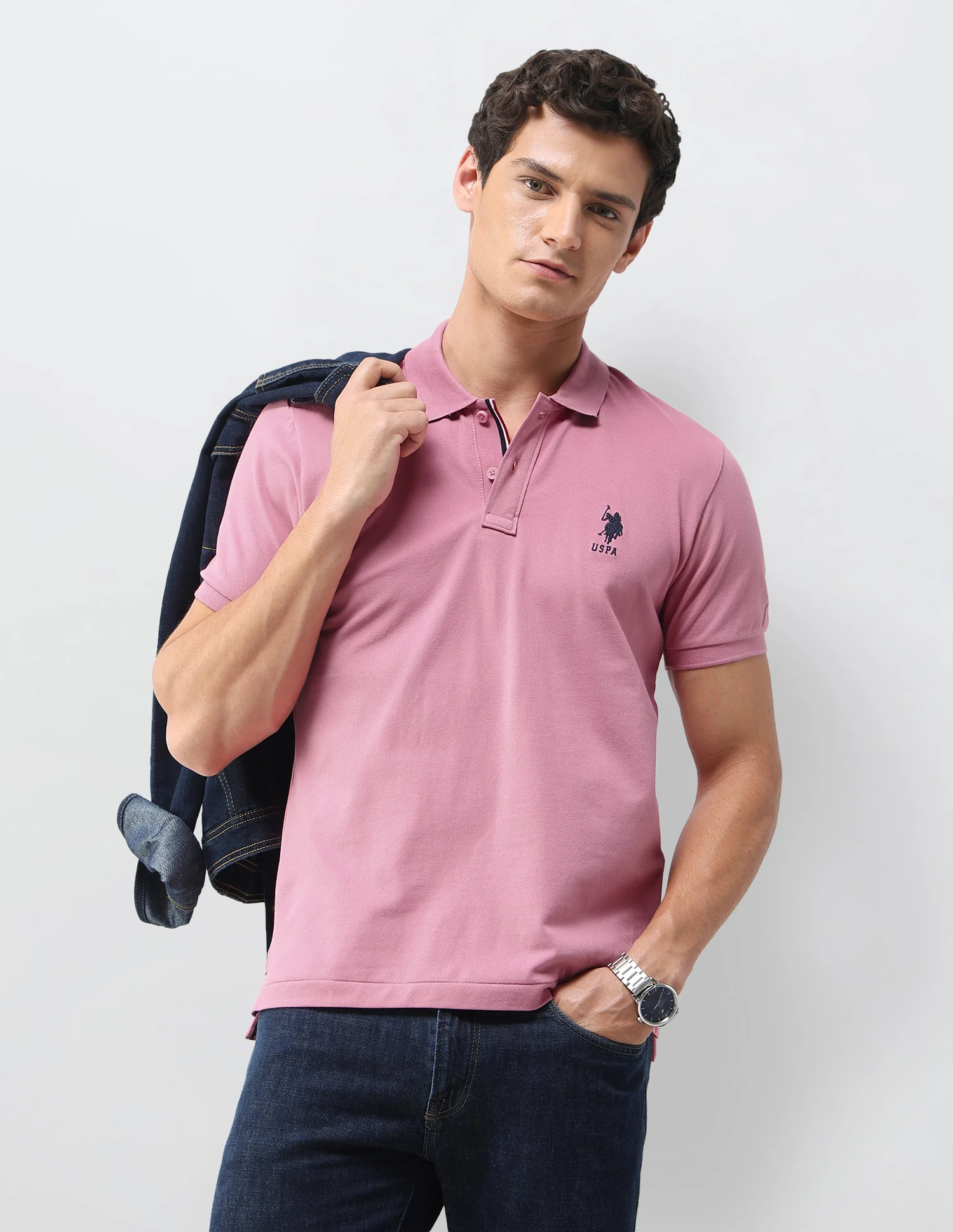 Solid Slim Fit Polo Shirt