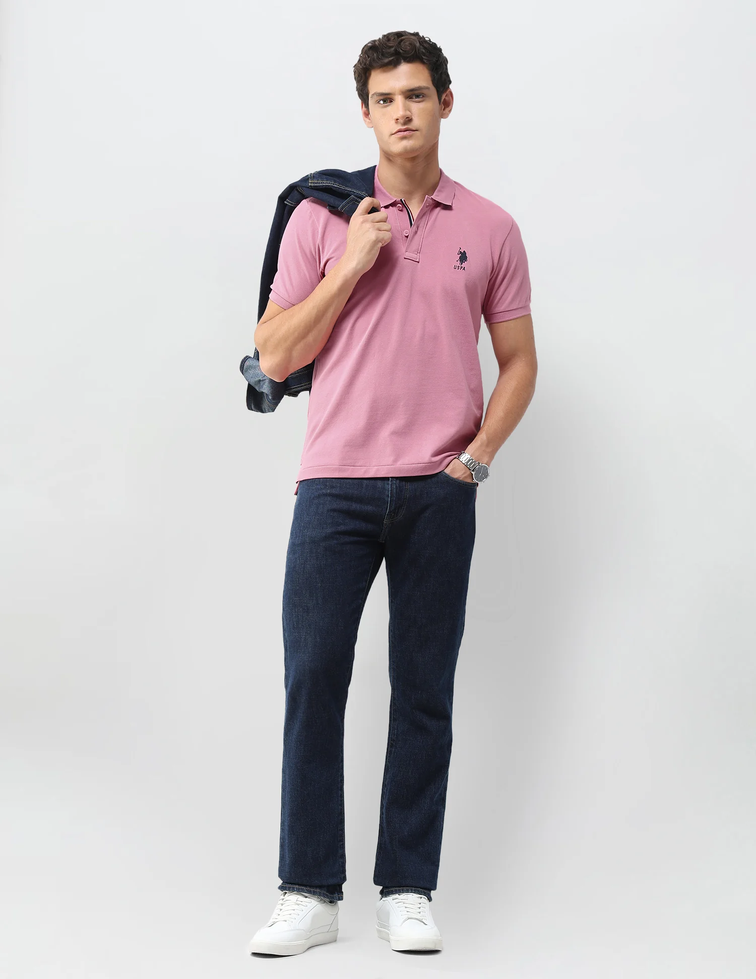 Solid Slim Fit Polo Shirt - Image 3