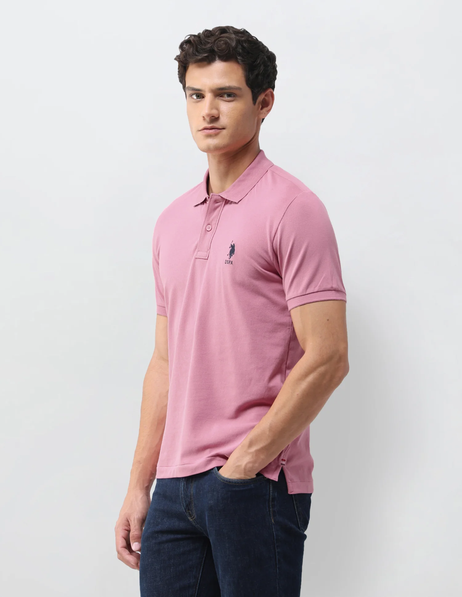 Solid Slim Fit Polo Shirt - Image 4