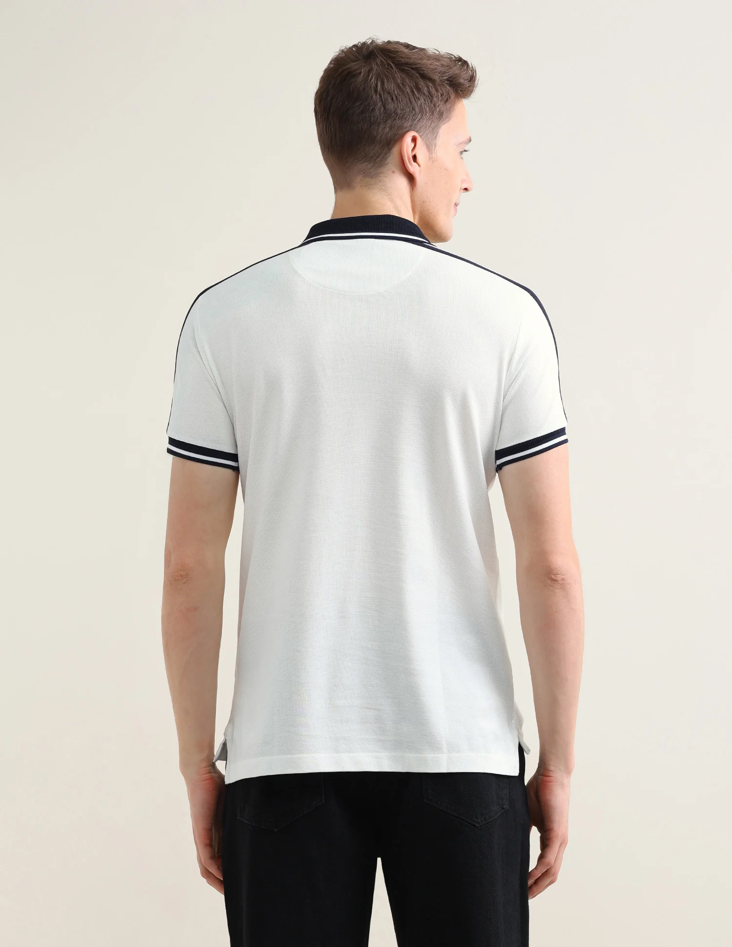 Solid Slim Fit Polo Shirt - Image 5