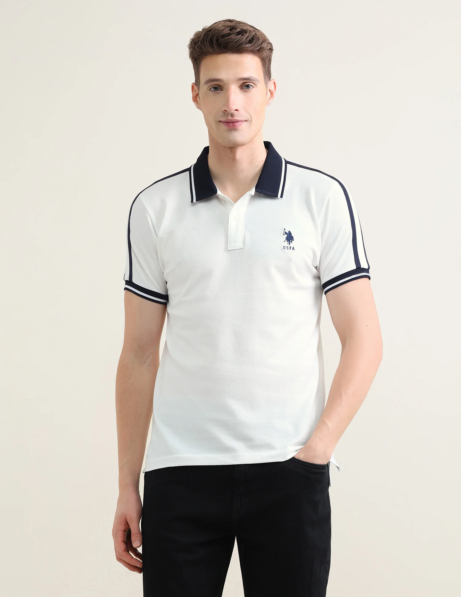 Solid Slim Fit Polo Shirt - Image 6