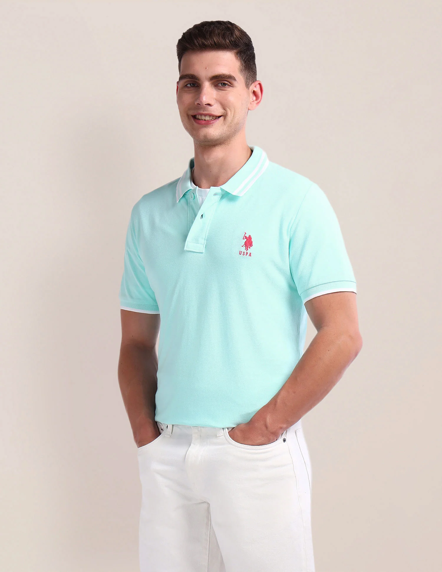 Solid Slim Fit Polo Shirt
