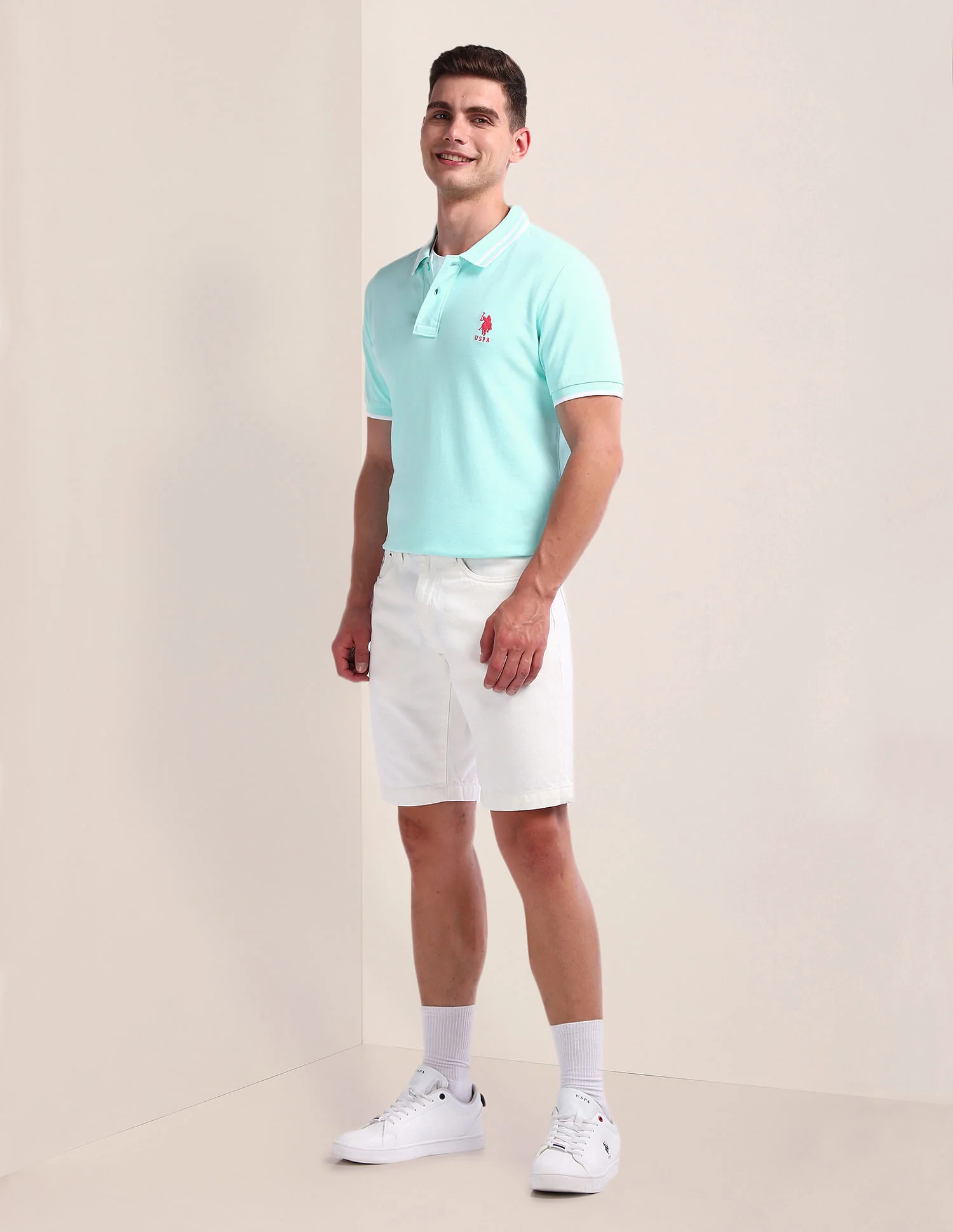 Solid Slim Fit Polo Shirt - Image 3